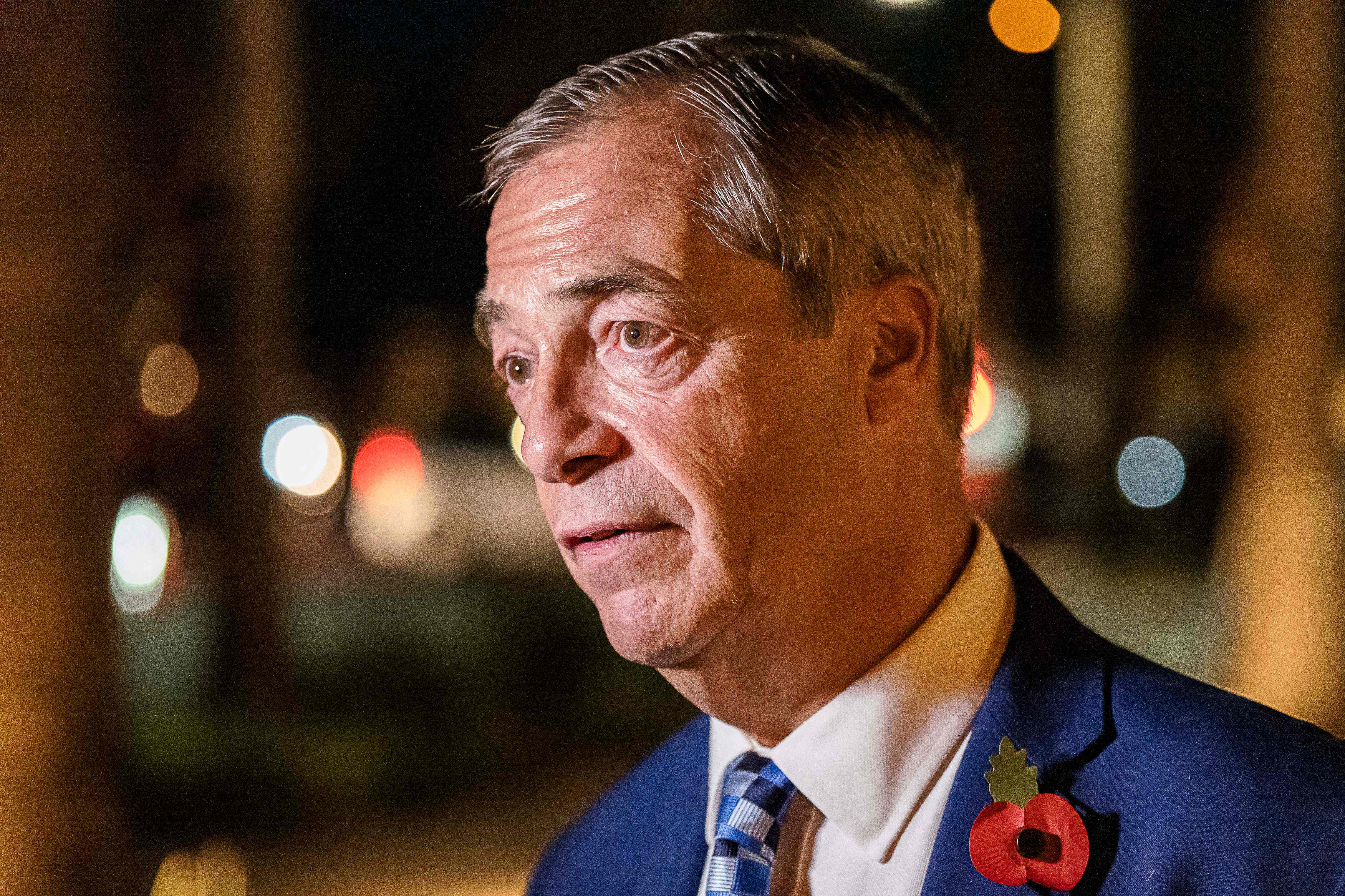 Former Brexit Party leader Nigel Farage