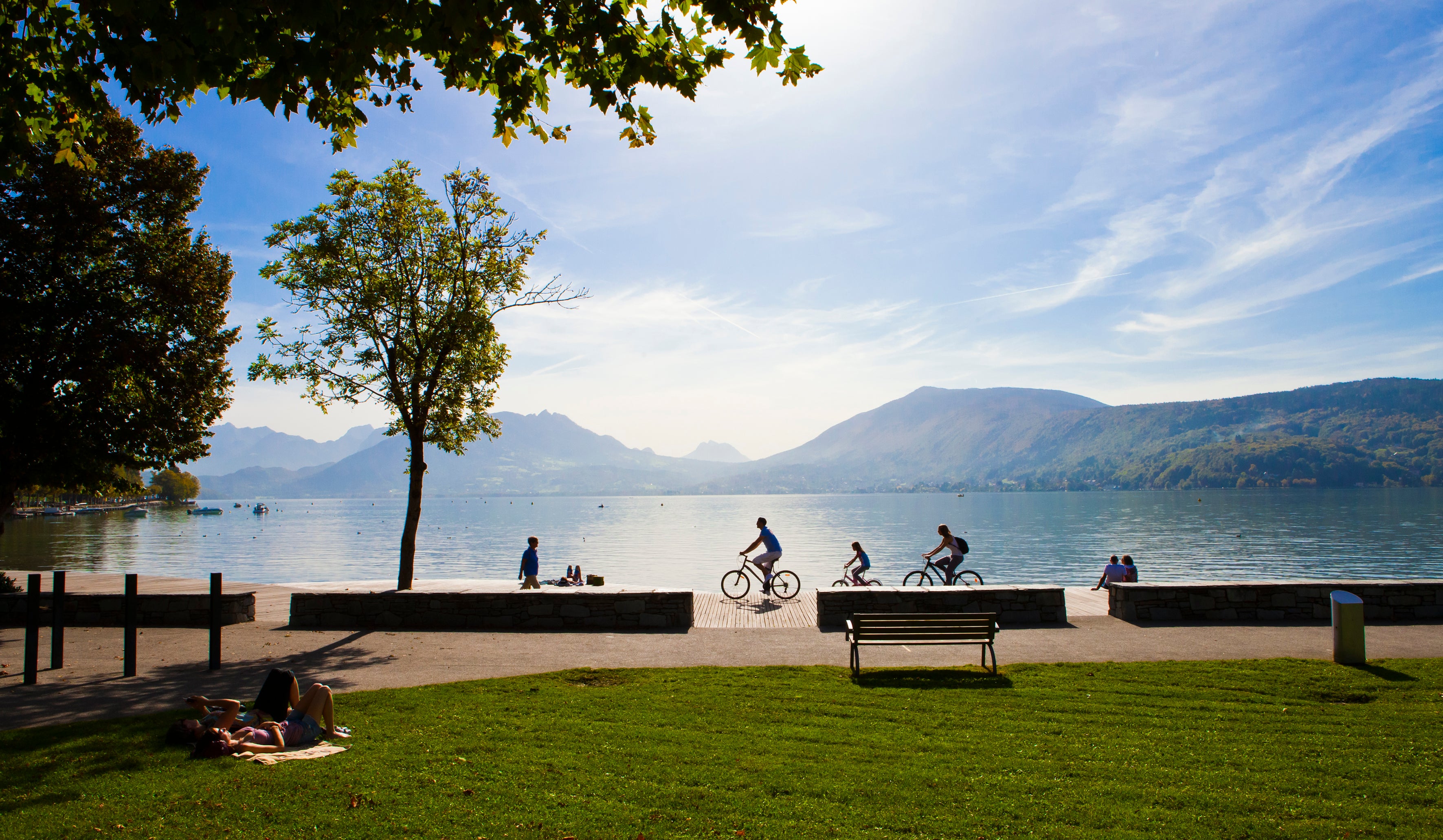 The Lake Annecy cycling circuit