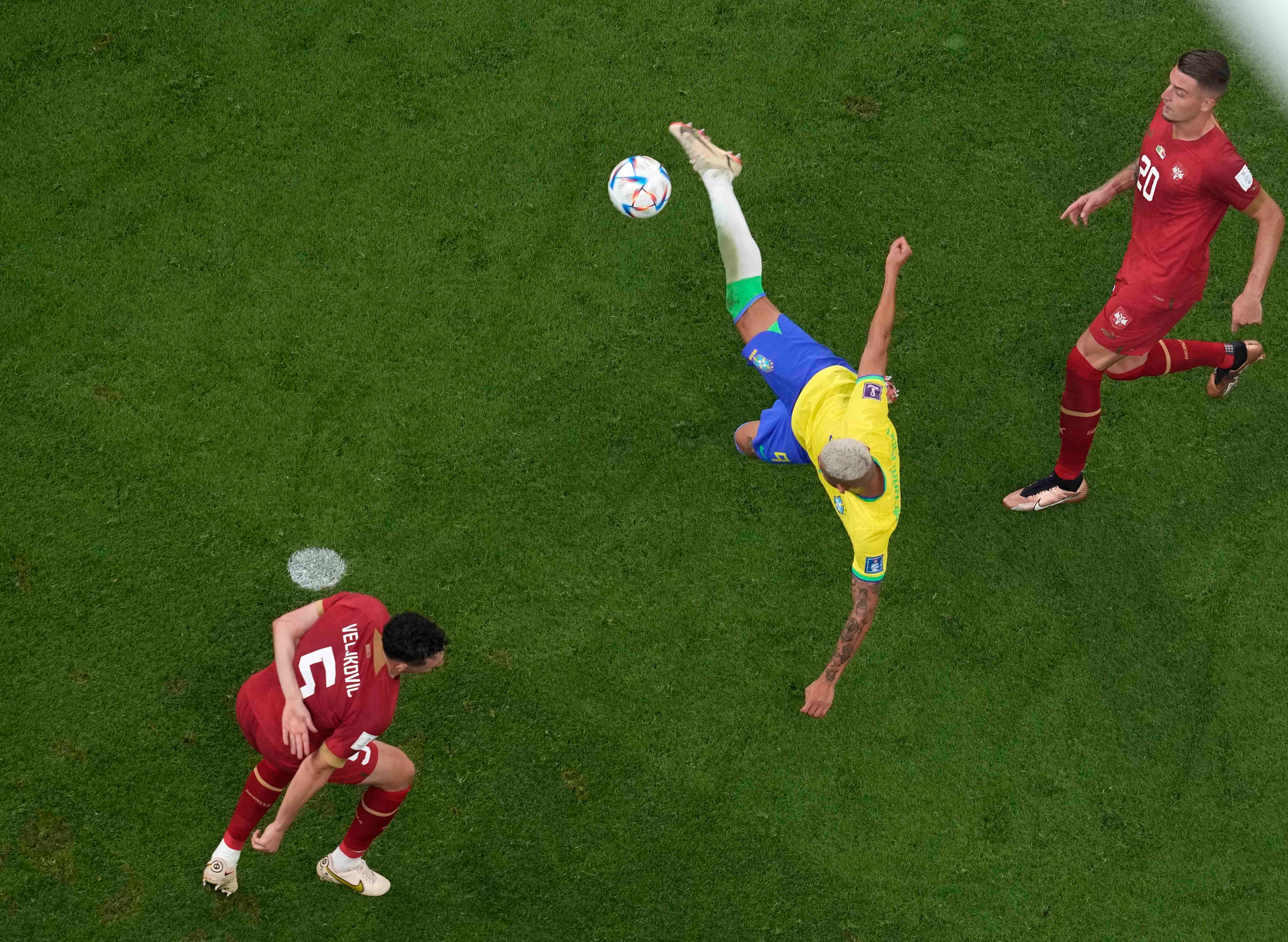 Richarlison’s scissor kick is arguably the goal of the tournament but not an all-time classic