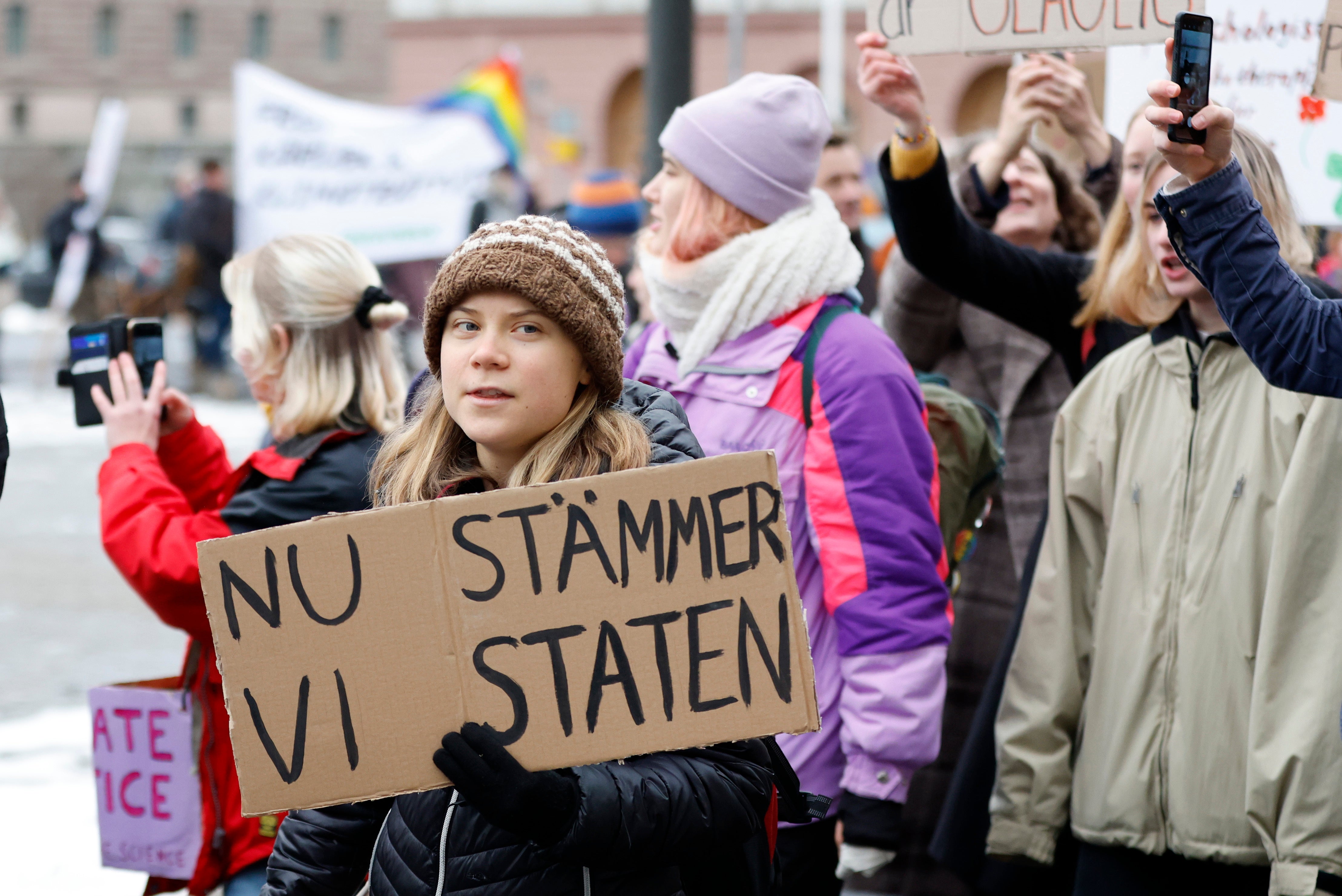 Swedish climate activist Greta Thunberg is pointing the finger at her homeland over climate failures