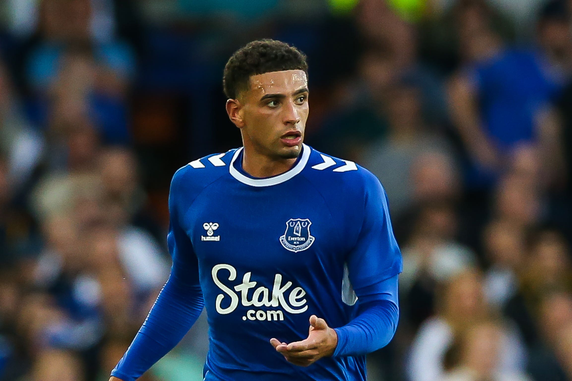 Everton defender Ben Godfrey continued his comeback from a broken leg with another outing for the under-21s (Barrington Coombs/PA)