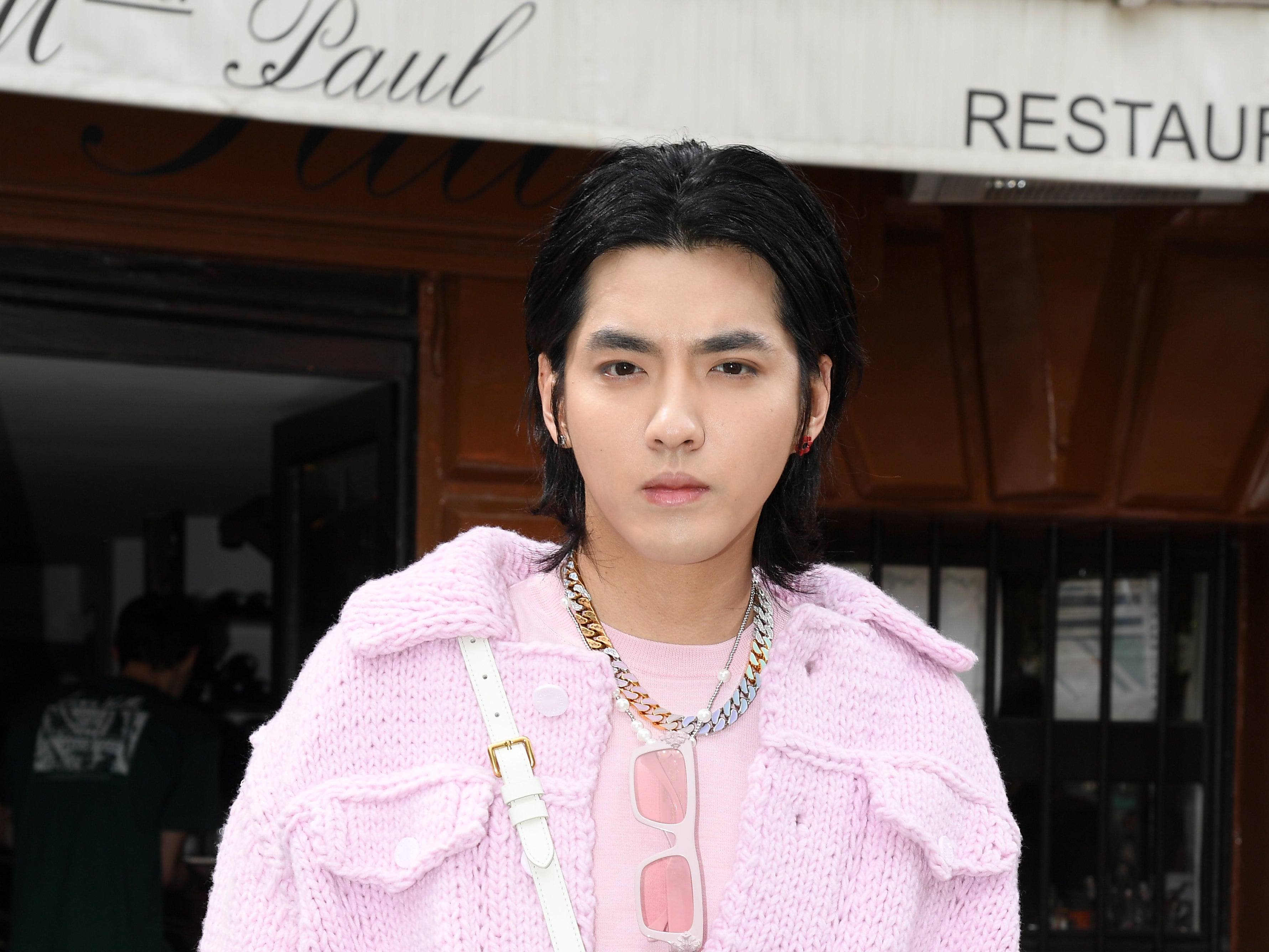 Kris Wu attends the Louis Vuitton Menswear Spring Summer 2020 show as part of Paris Fashion Week on June 20, 2019 in Paris, France.