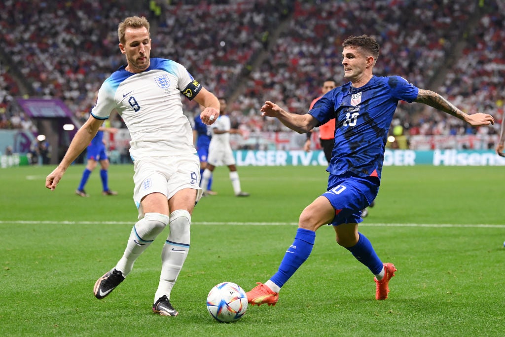 Christian Pulisic challenges Harry Kane