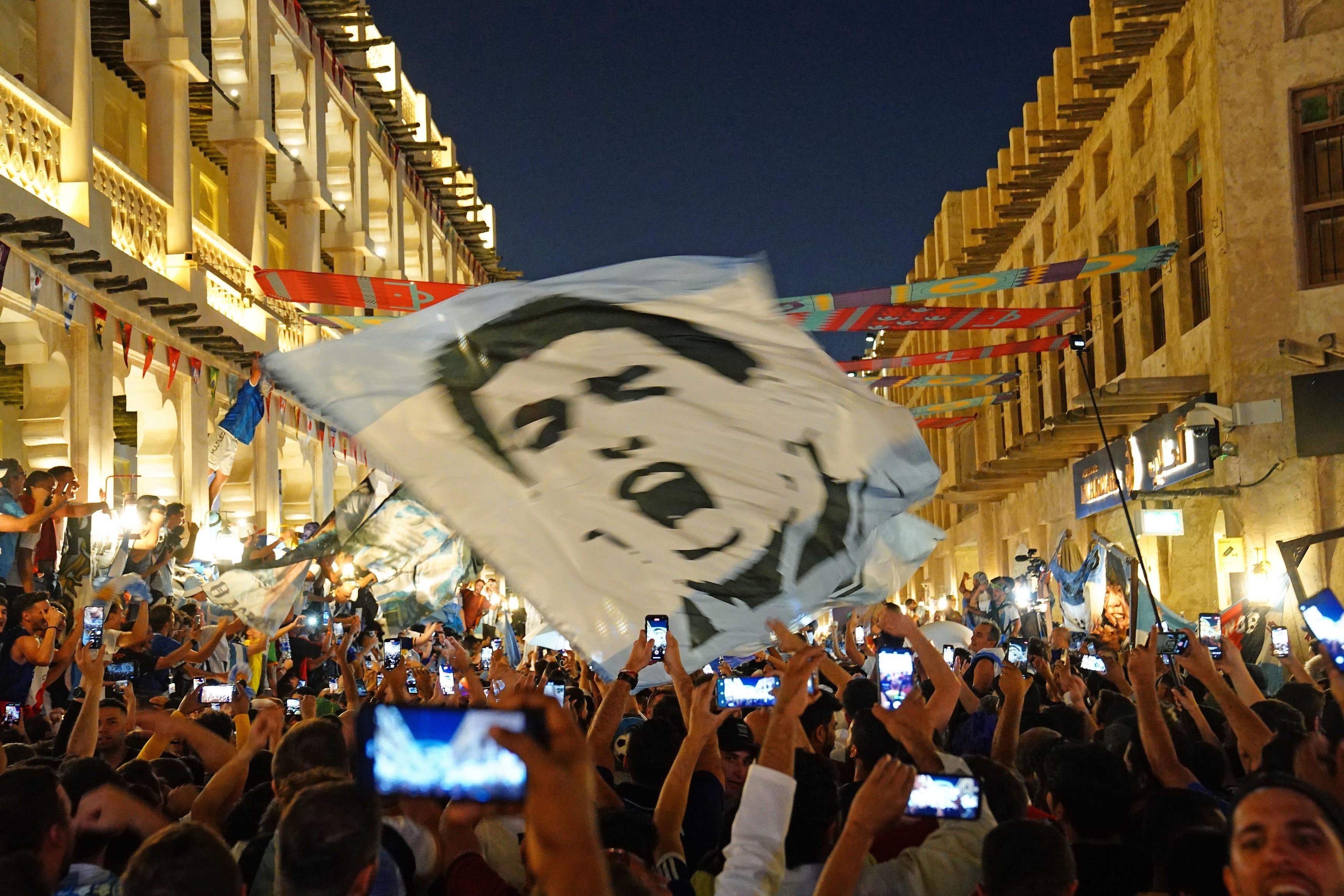 Lionel Scaloni invoked the spirit of Diego Maradona ahead of Argentina’s match against Mexico (Peter Byrne/PA)