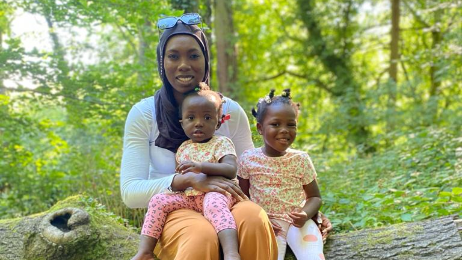 Fatoumatta Hydara and her two young children