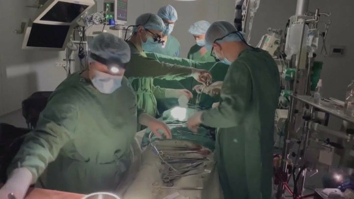 Surgeons forced to perform child’s heart operation with torch during Kyiv blackout