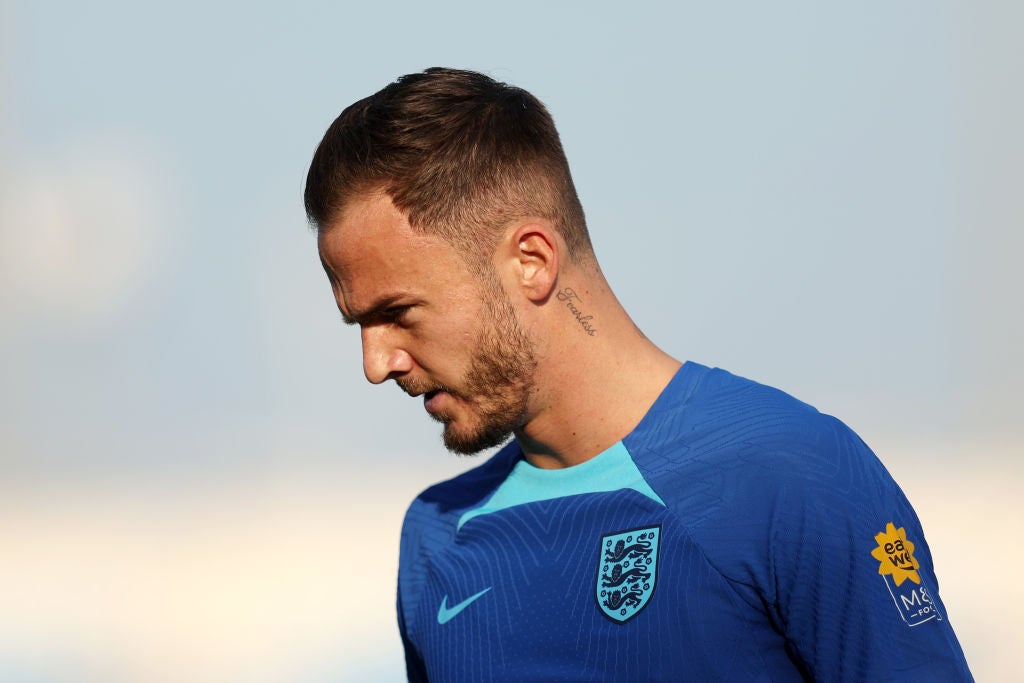 James Maddison was back in training for England over the weekend