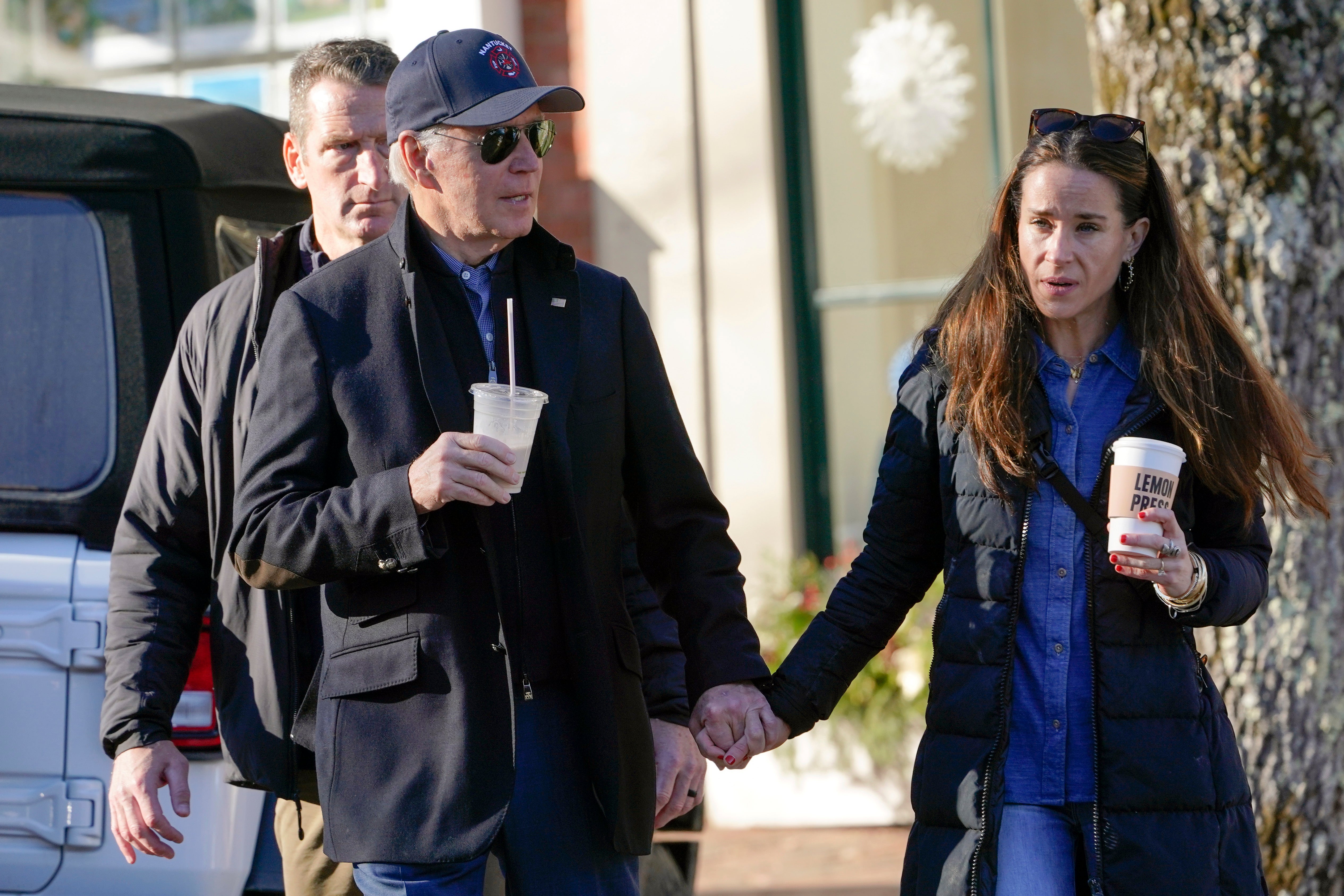 Joe Biden strolled around Nantucket with daughter Ashley on Saturday