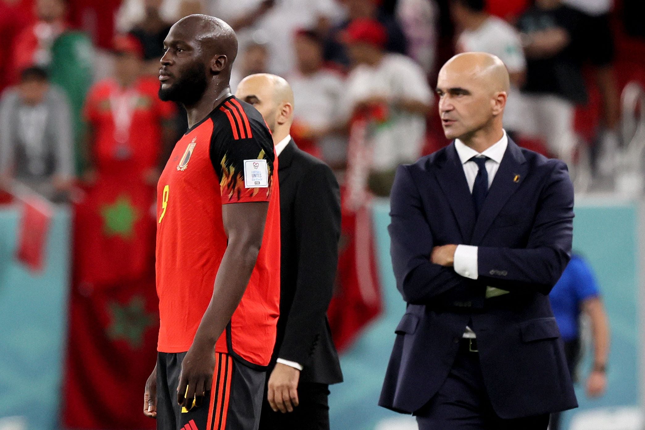 Belgium striker Romelu Lukaku was brought on late despite lacking full fitness