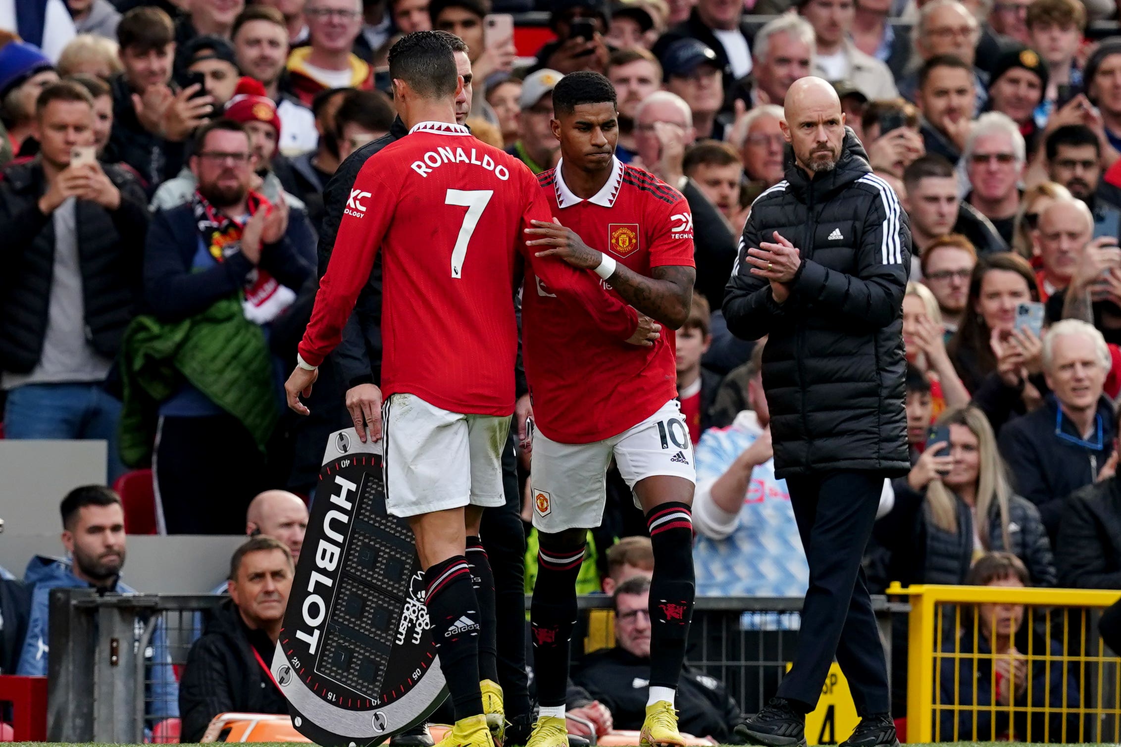 Marcus Rashford has wished Cristiano Ronaldo well (Martin Rickett/PA)