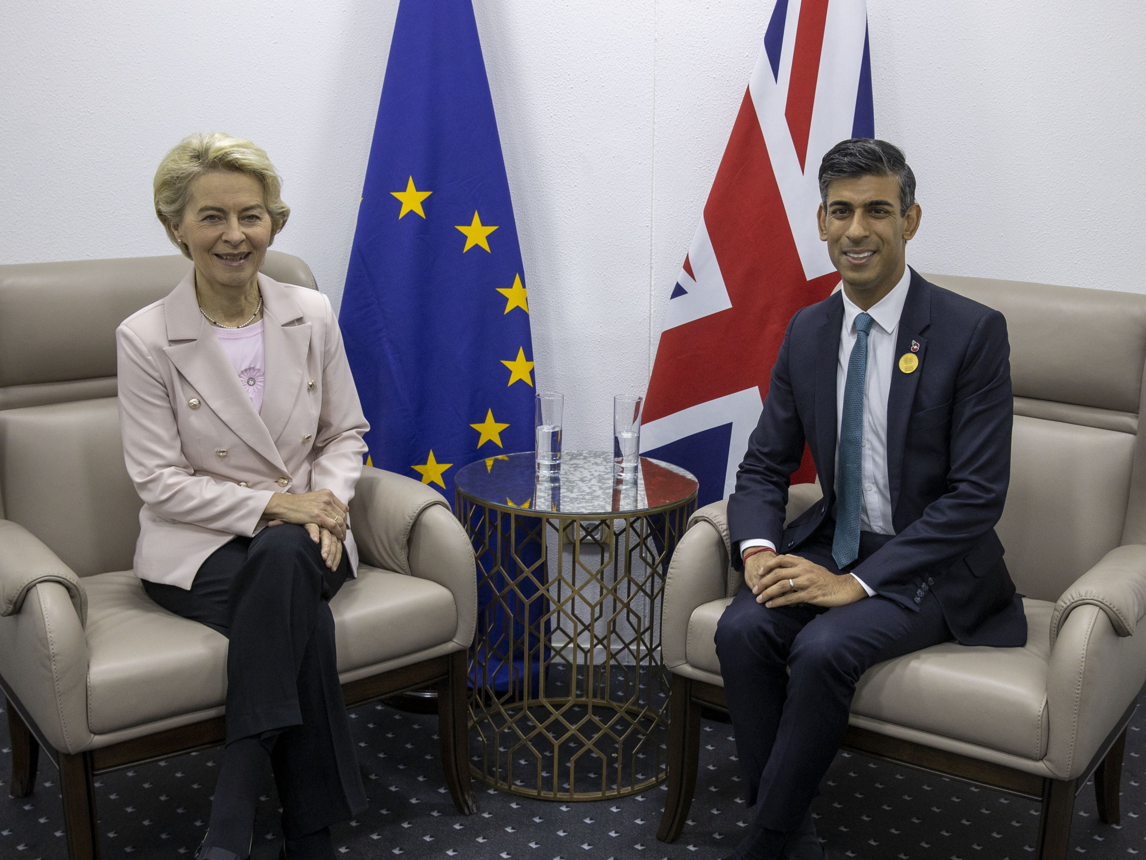 EU Commission president Ursula von der Leyen and Rishi Sunak