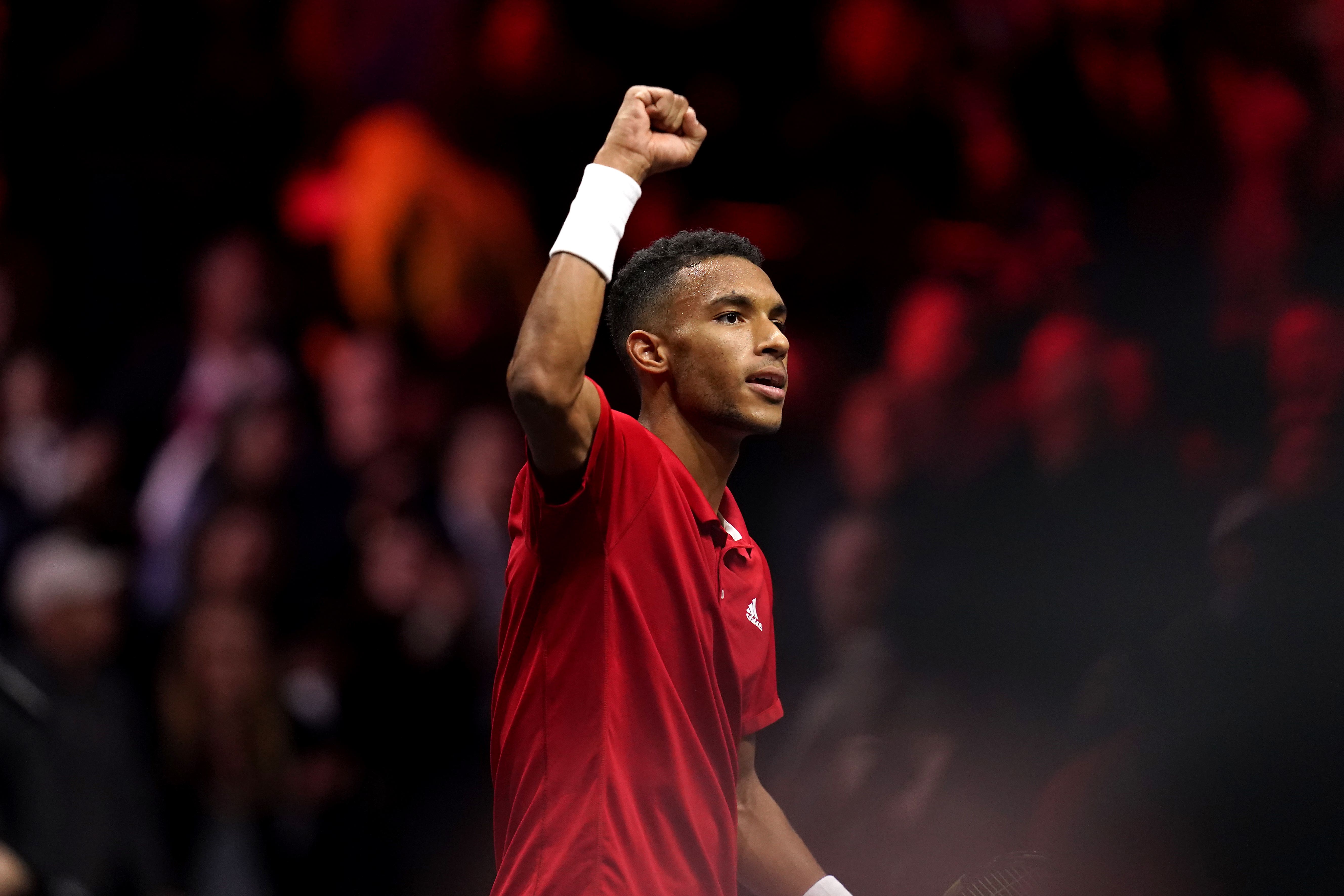 Felix Auger Aliassime clinched Canada’s first Davis Cup victory as they beat Australia (John Walton/PA)