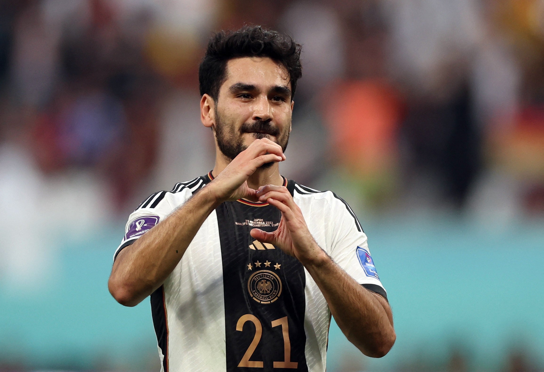 Ilkay Gundogan was subbed off in Germany’s disastrous World Cup defeat to Japan in 2022