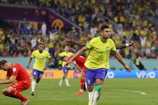 Casemiro provides Brazil relief in Neymar absence to edge past Switzerland