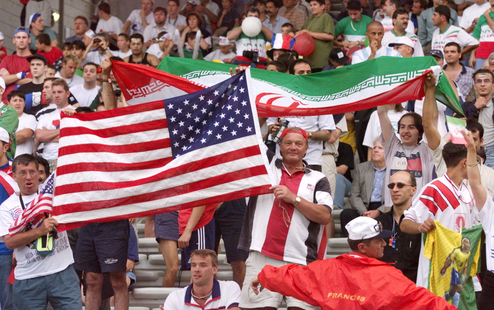 In first game in 1998 Iran beat US 2-1 during world cup in France