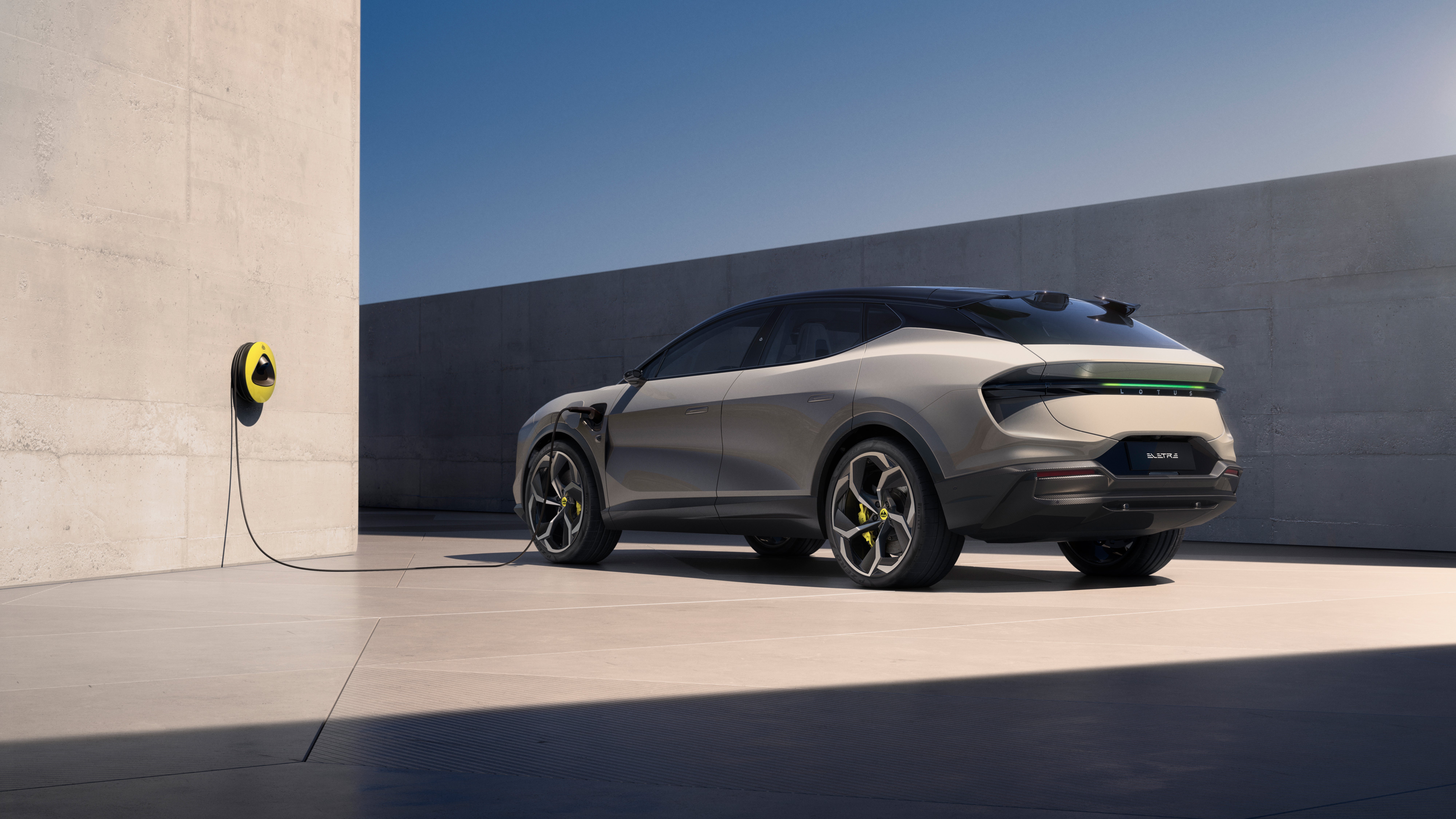 The Lotus Eletre charges at up to 350 kW