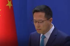 China spokesperson responds to question about Covid protests with painfully awkward silence
