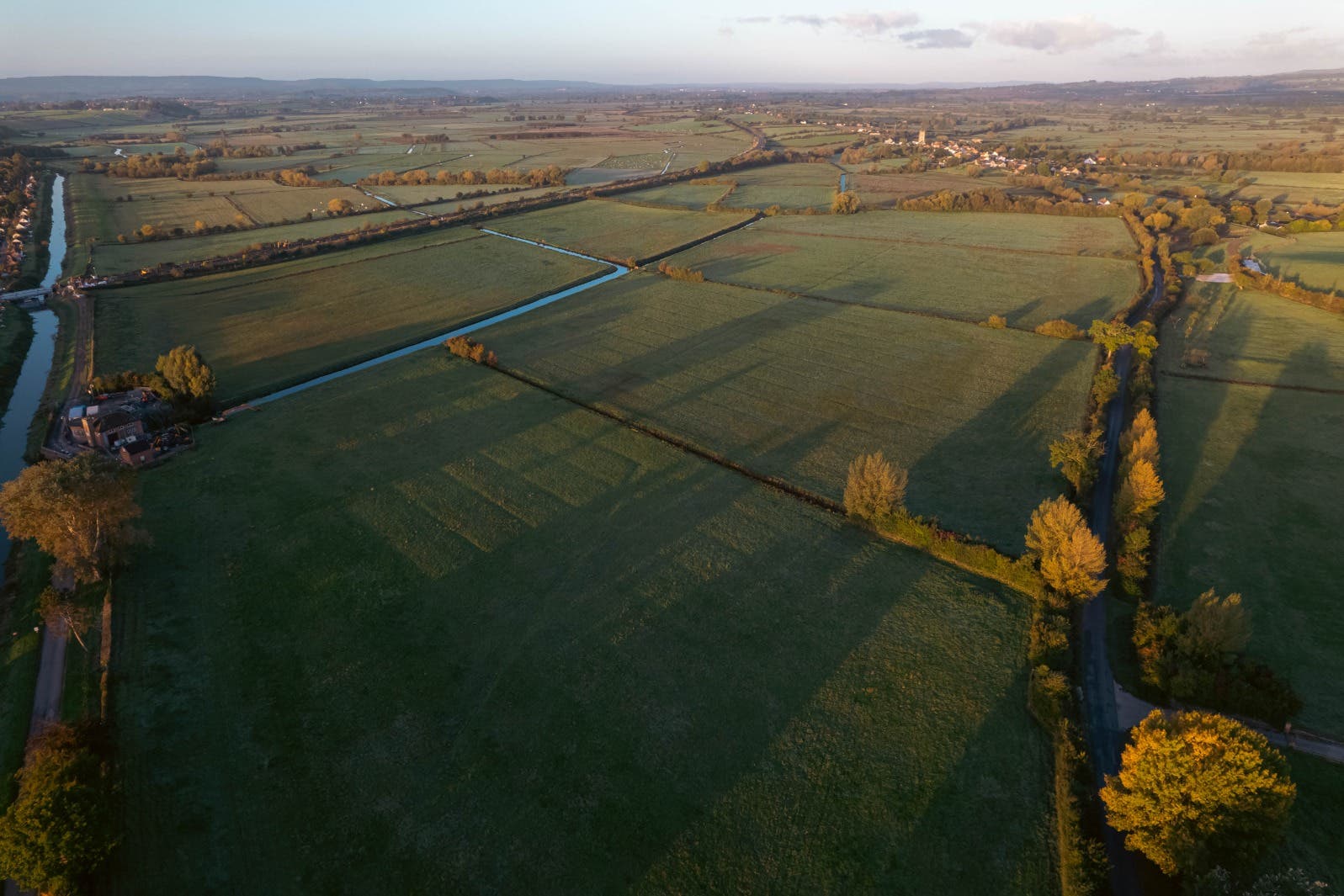 Sunrise over the site which will be rewilded (Matt Jarvis)