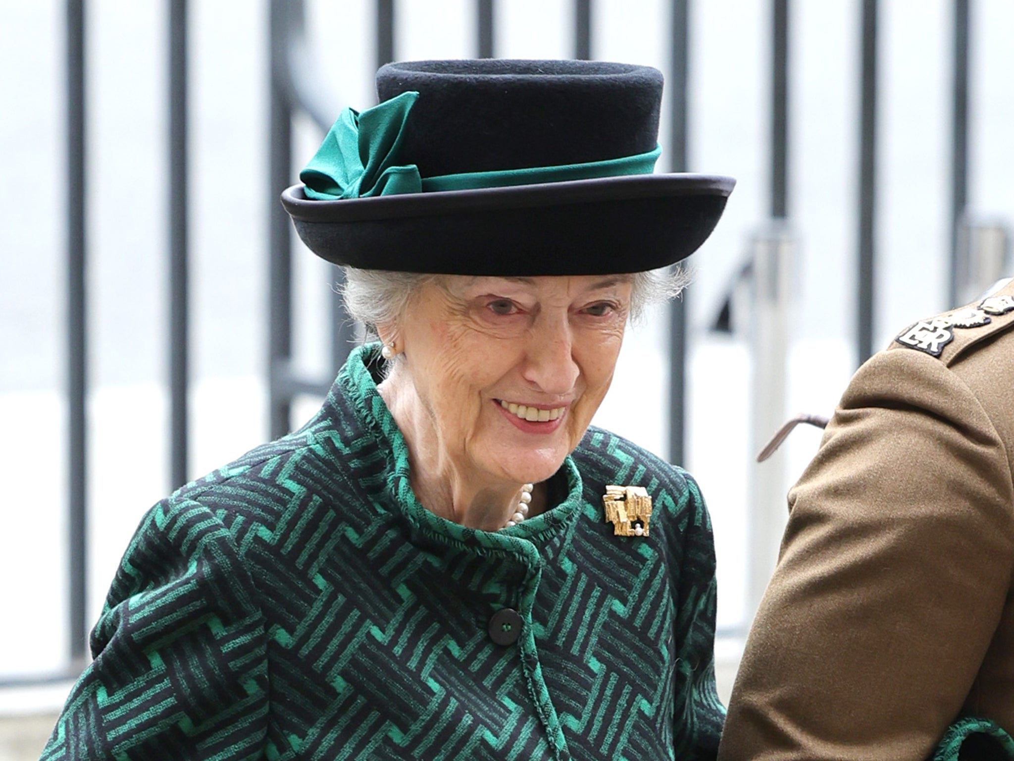 Susan Hussey, Baroness Hussey of North Bradley attends the memorial service for the Duke Of Edinburgh at Westminster Abbey