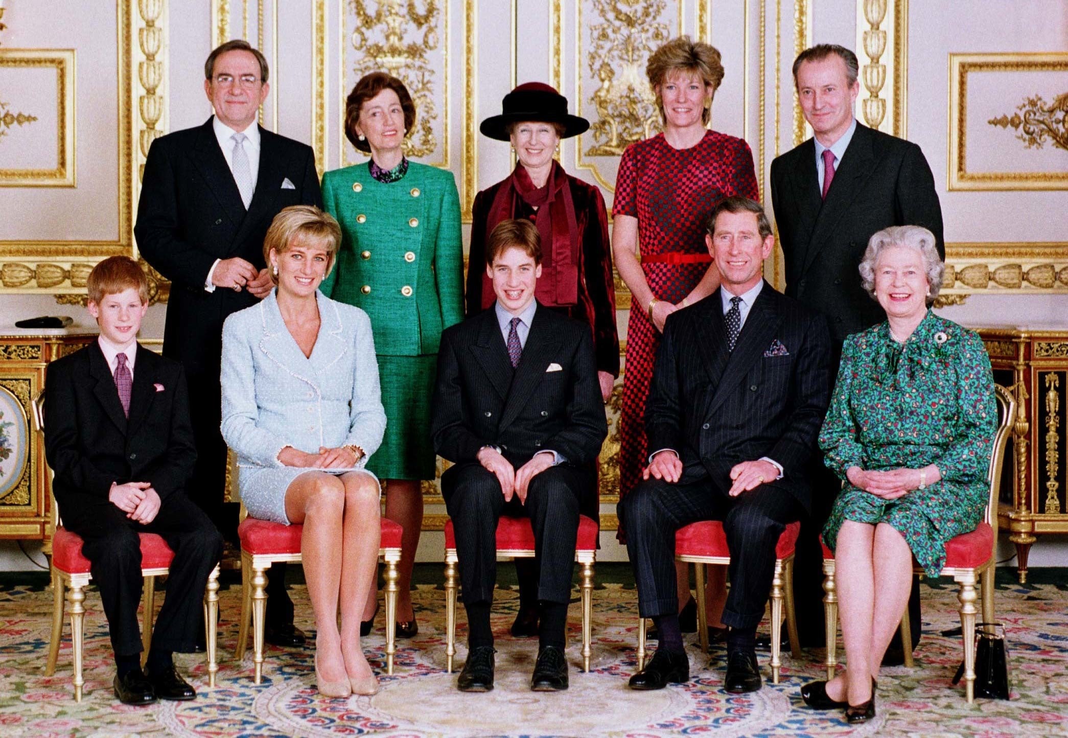 Lady Susan Hussey, back second from right, is Price William’s godmother a source confirmed