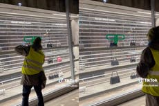 Street artist leaves ‘paedophilia’ graffiti on Balenciaga store window in London