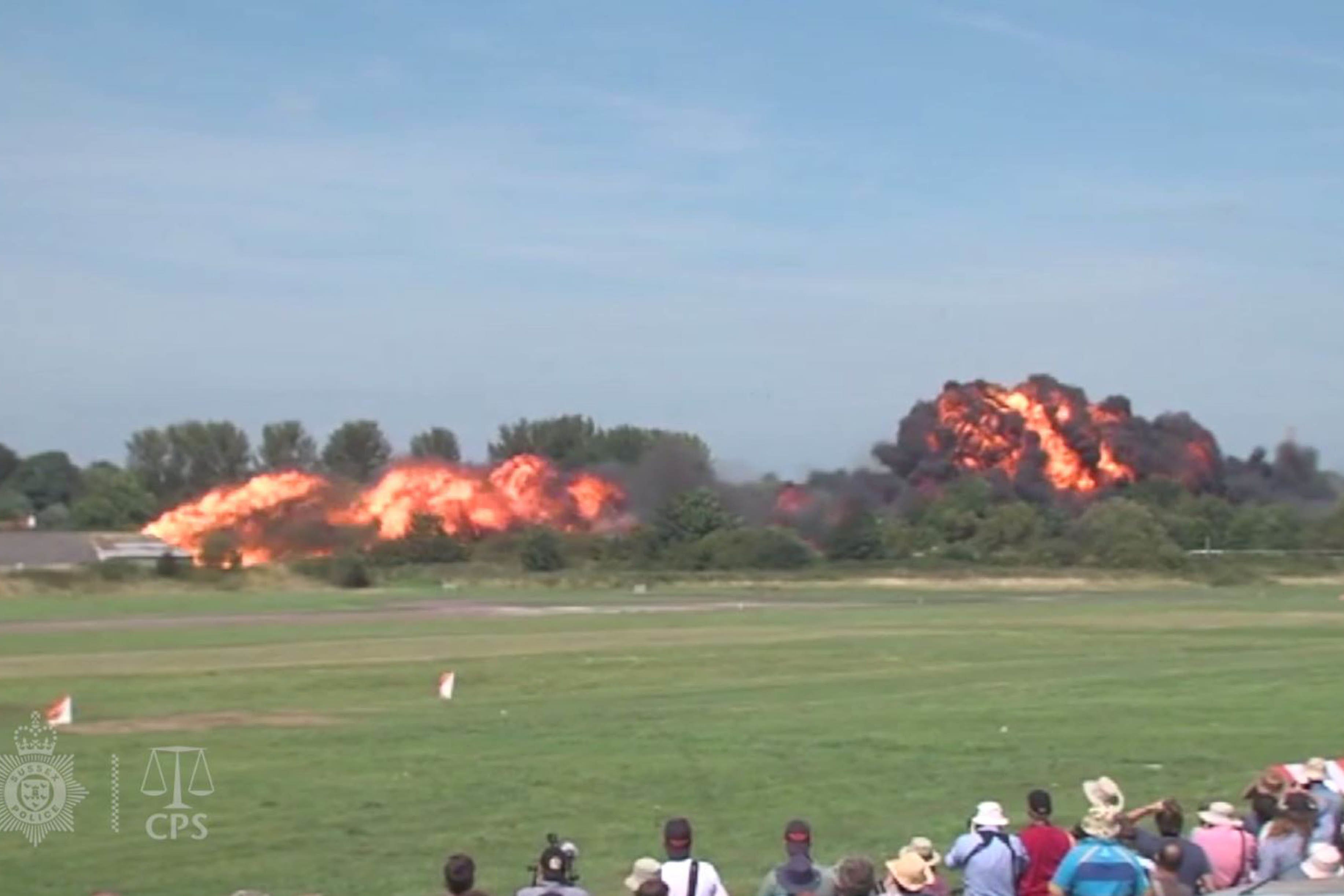 Eleven men were killed in the Shoreham Airshow crash (Sussex Police/CPS/PA)