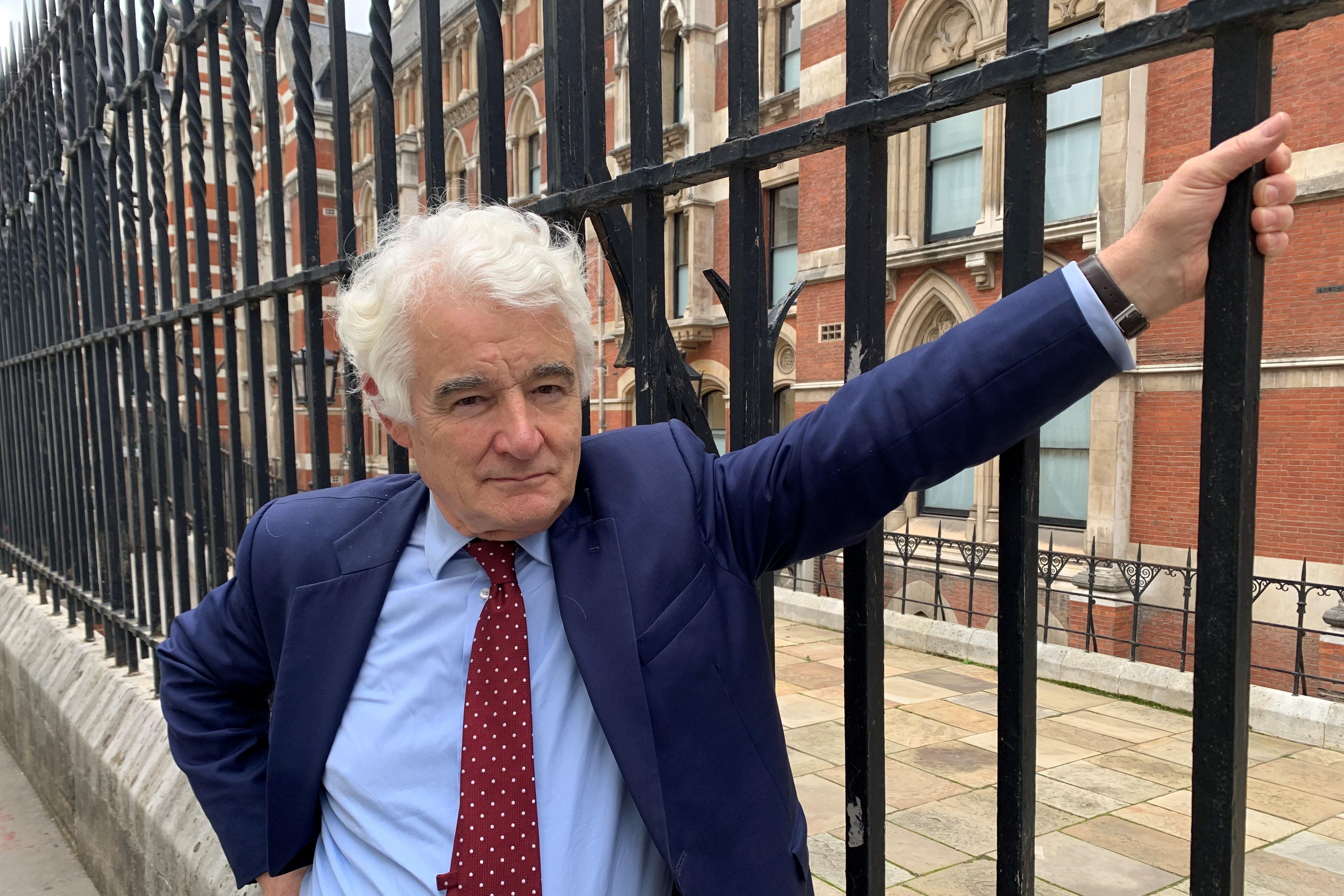 Reporter John Ware outside the Royal Courts of Justice in London (Tom Pilgrim/PA)