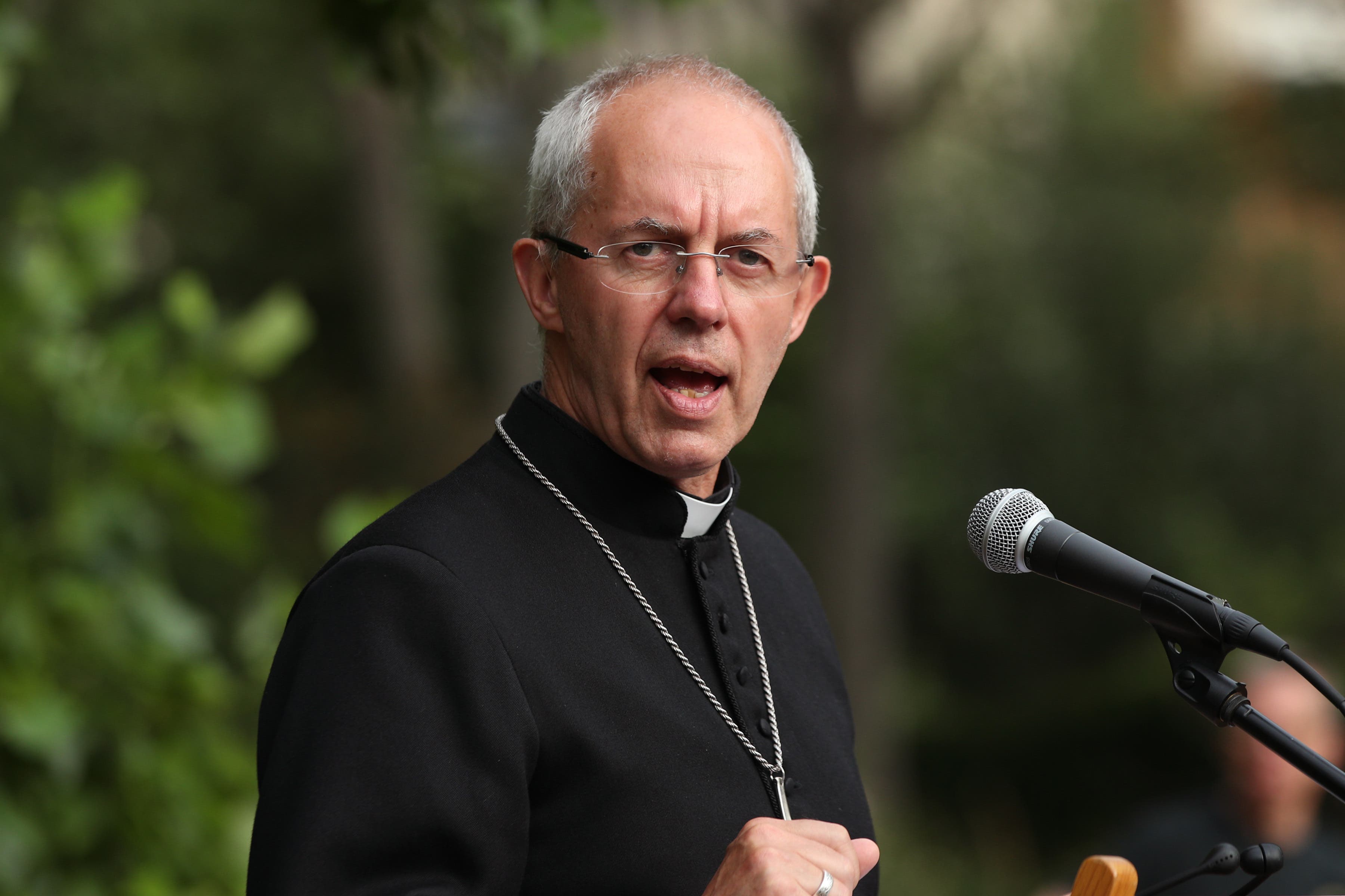 The Archbishop of Canterbury is on a visit to Kyiv (Yui Mok/PA)