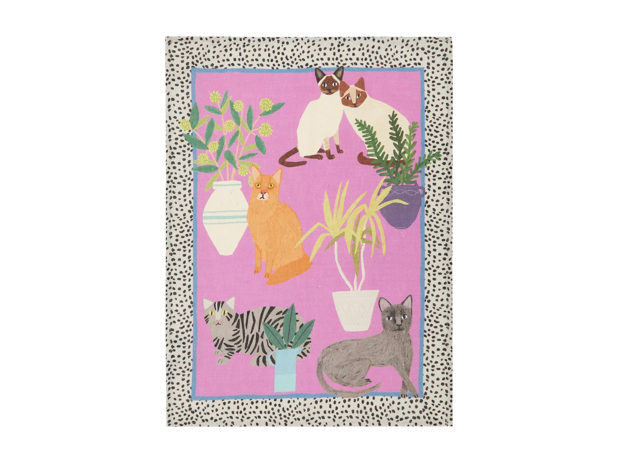 Avenida Home cats linen tea towel.jpg