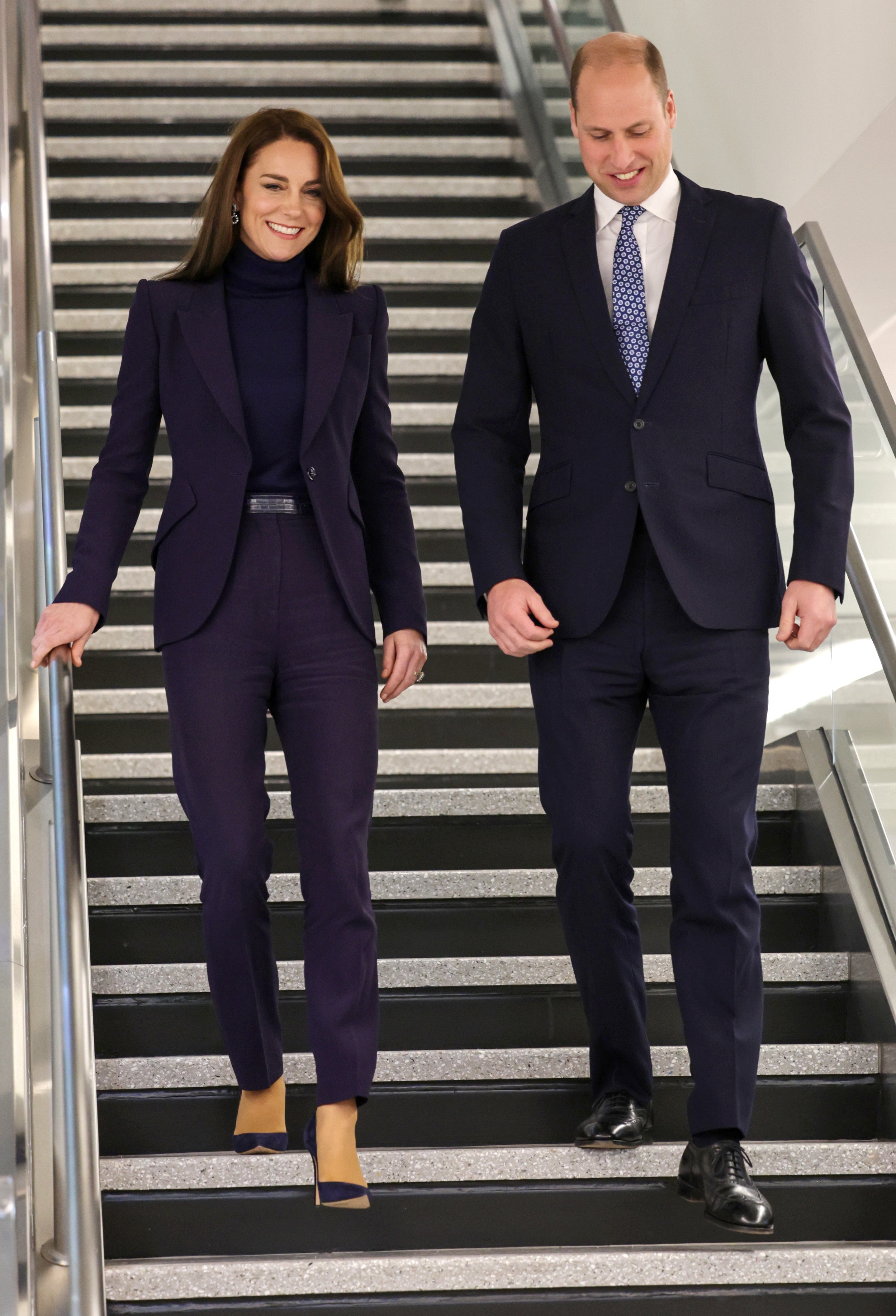 Kate and Will arrive in Boston