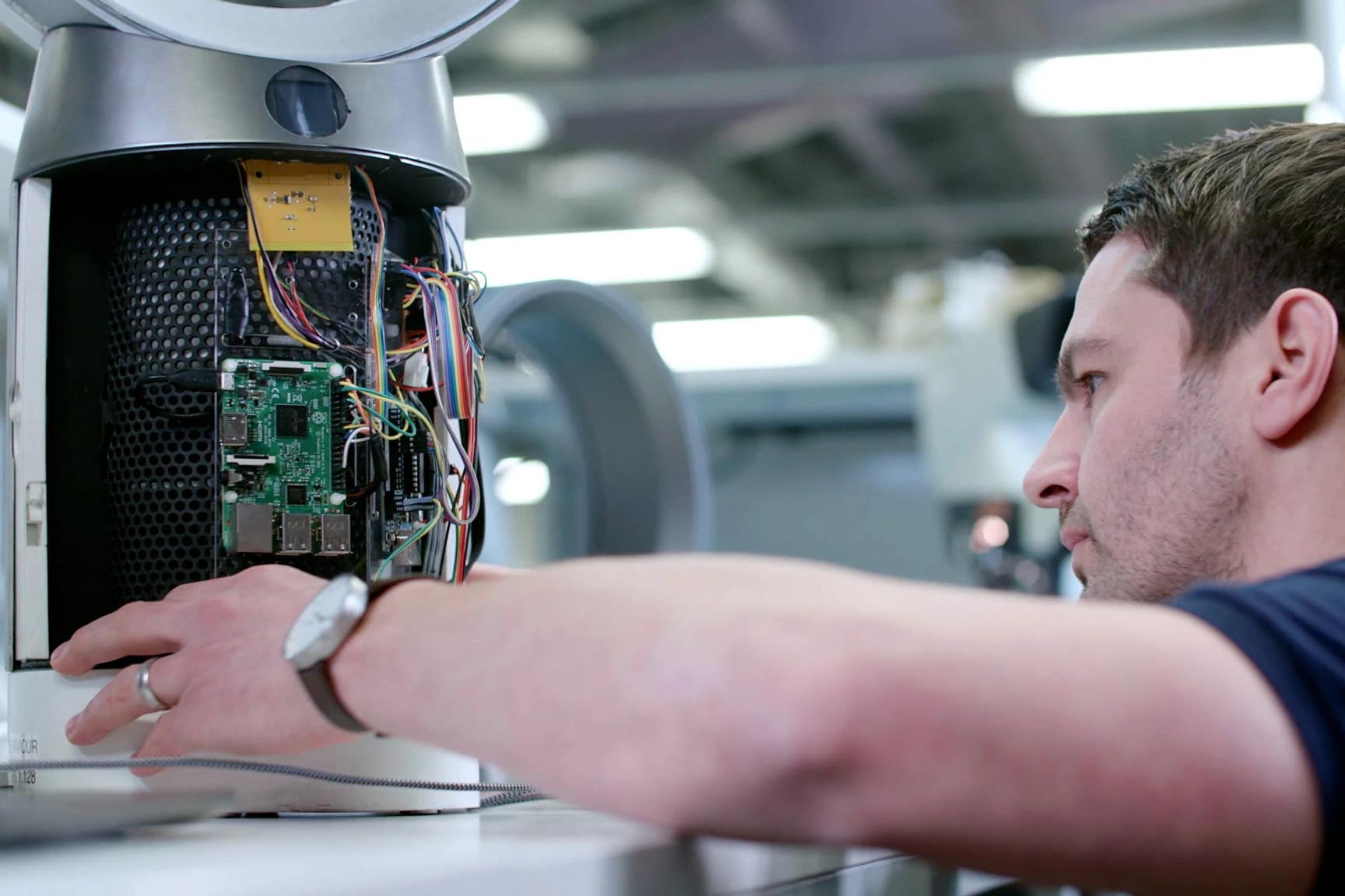 A Dyson engineer working on a connected product (Dyson)