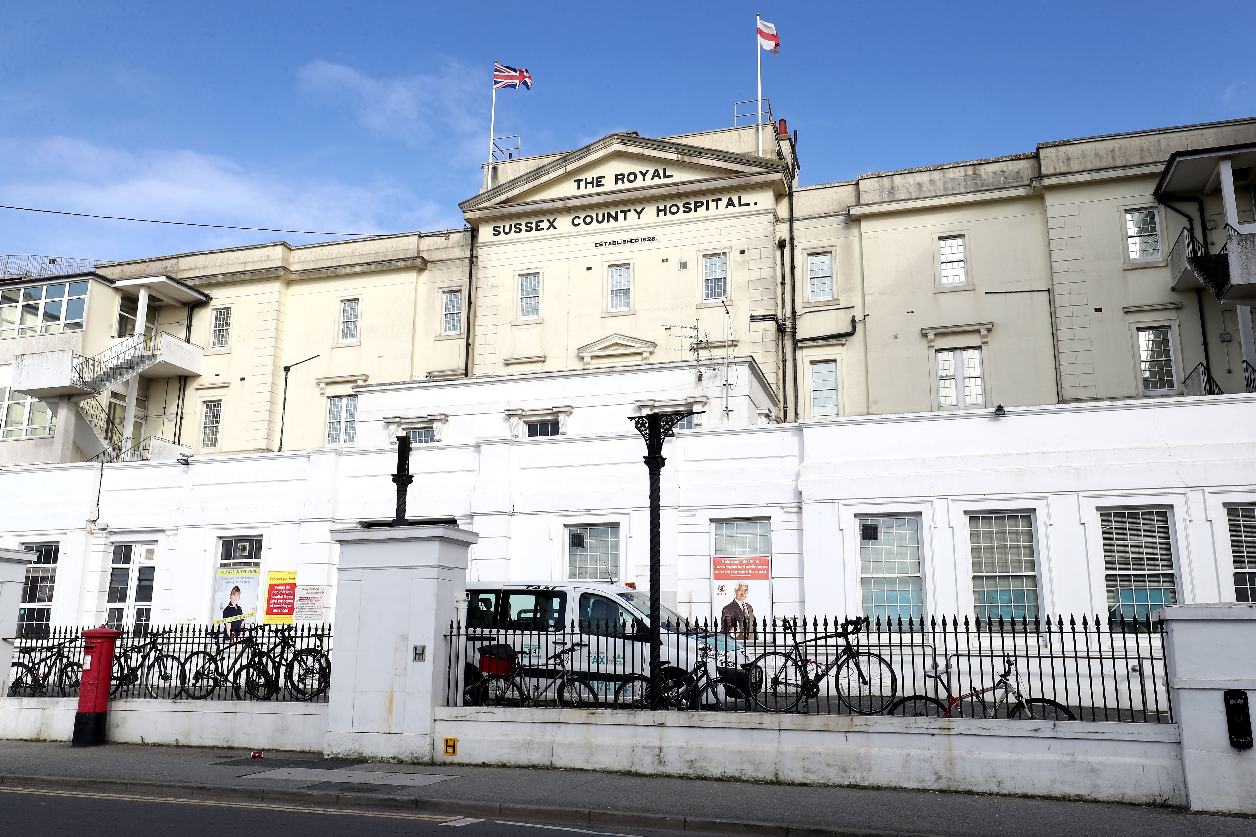 The Royal Sussex County Hospital in Brighton (Gareth Fuller/PA)