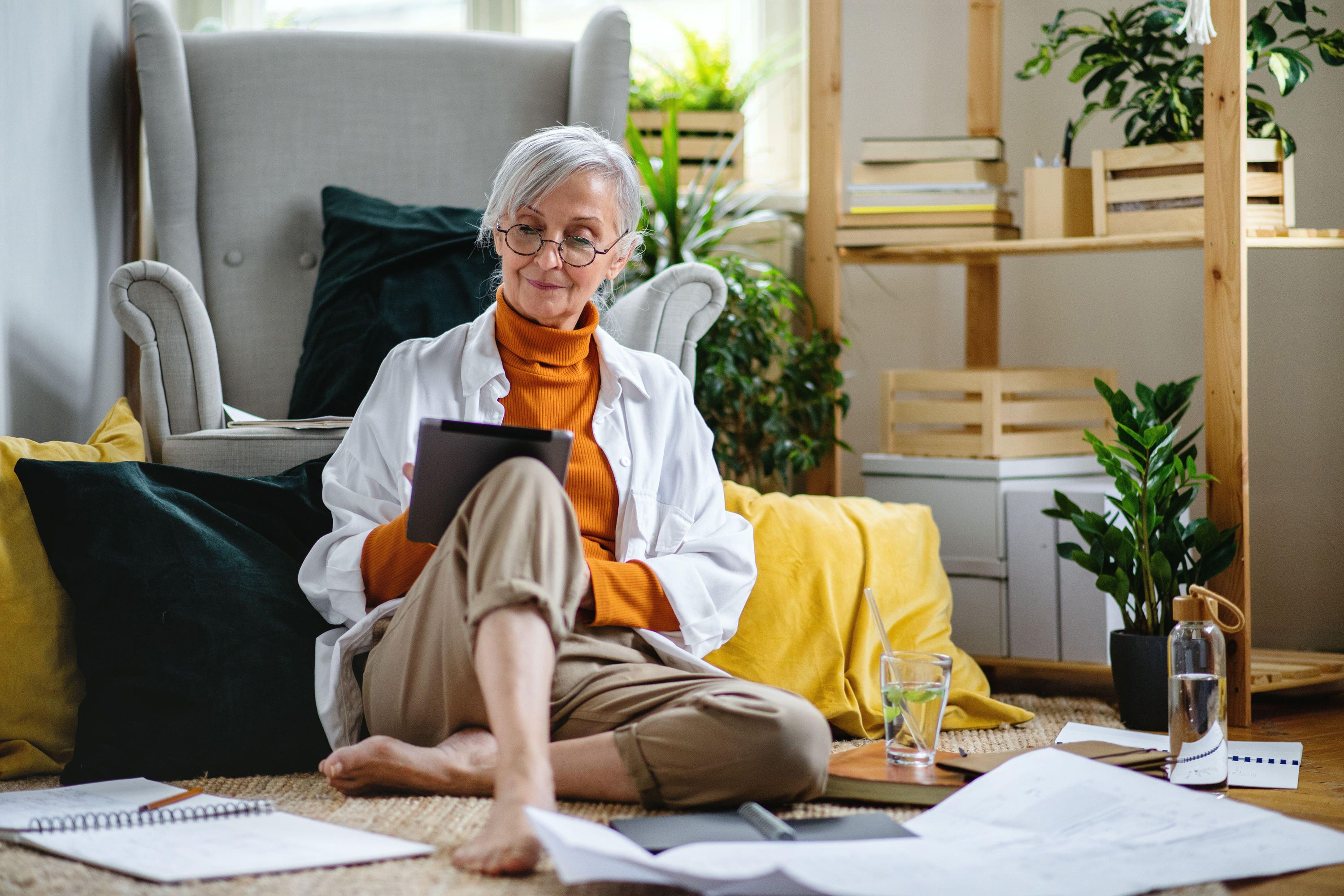 Sitting on the floor more often could help you live longer, according to one expert (Alamy/PA)