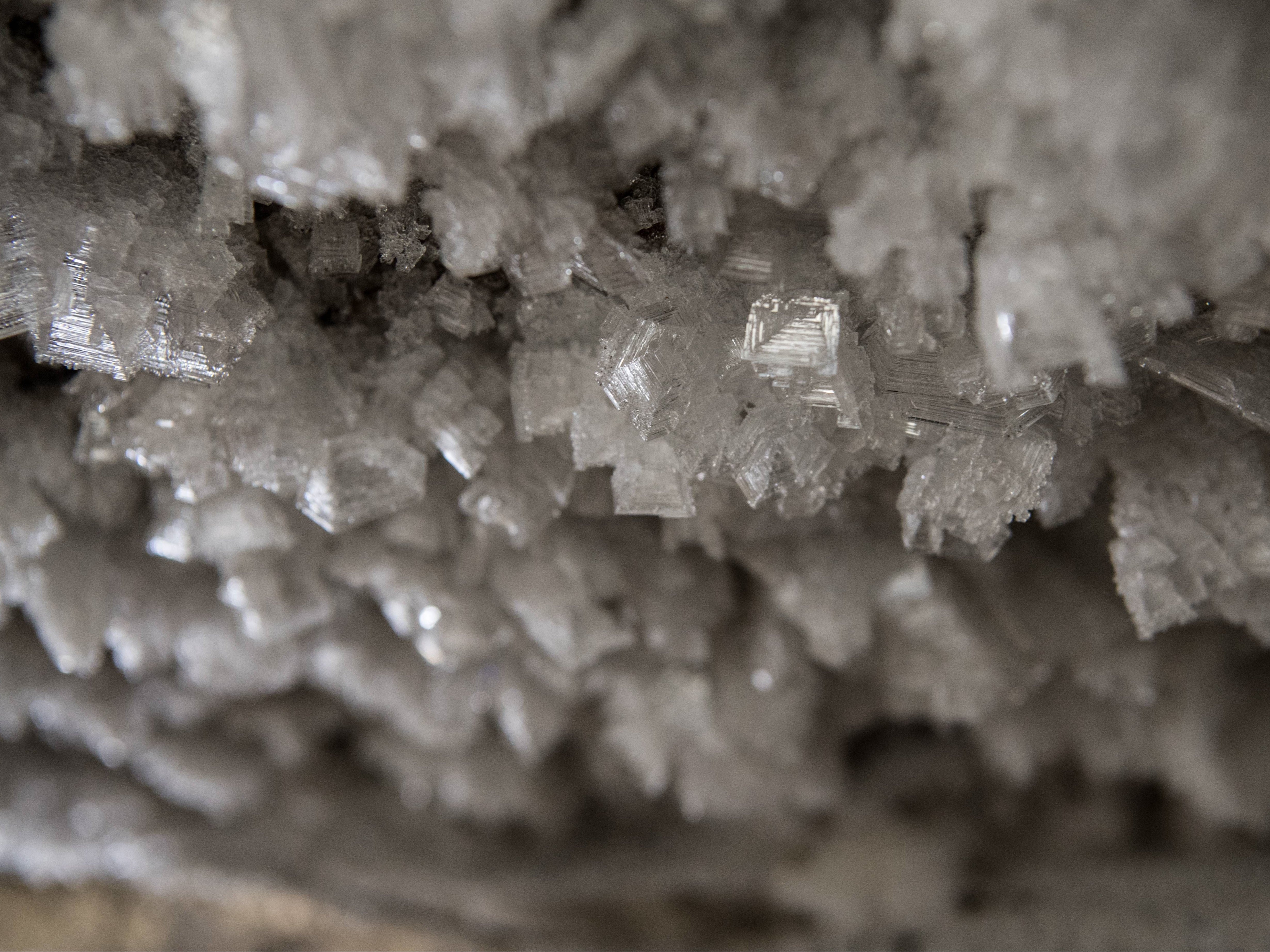 Ice forms in the eastern Siberian city of Yakuts