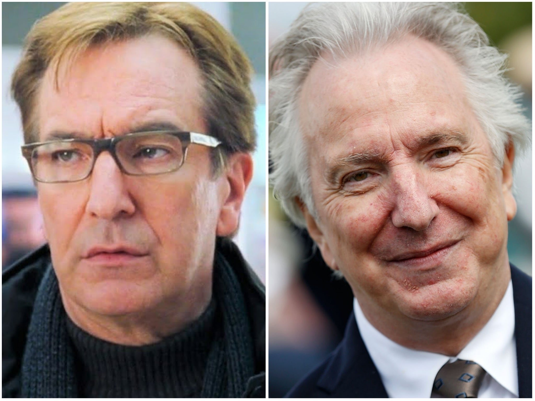 Alan Rickman in ‘Love Actually’ and in 2015