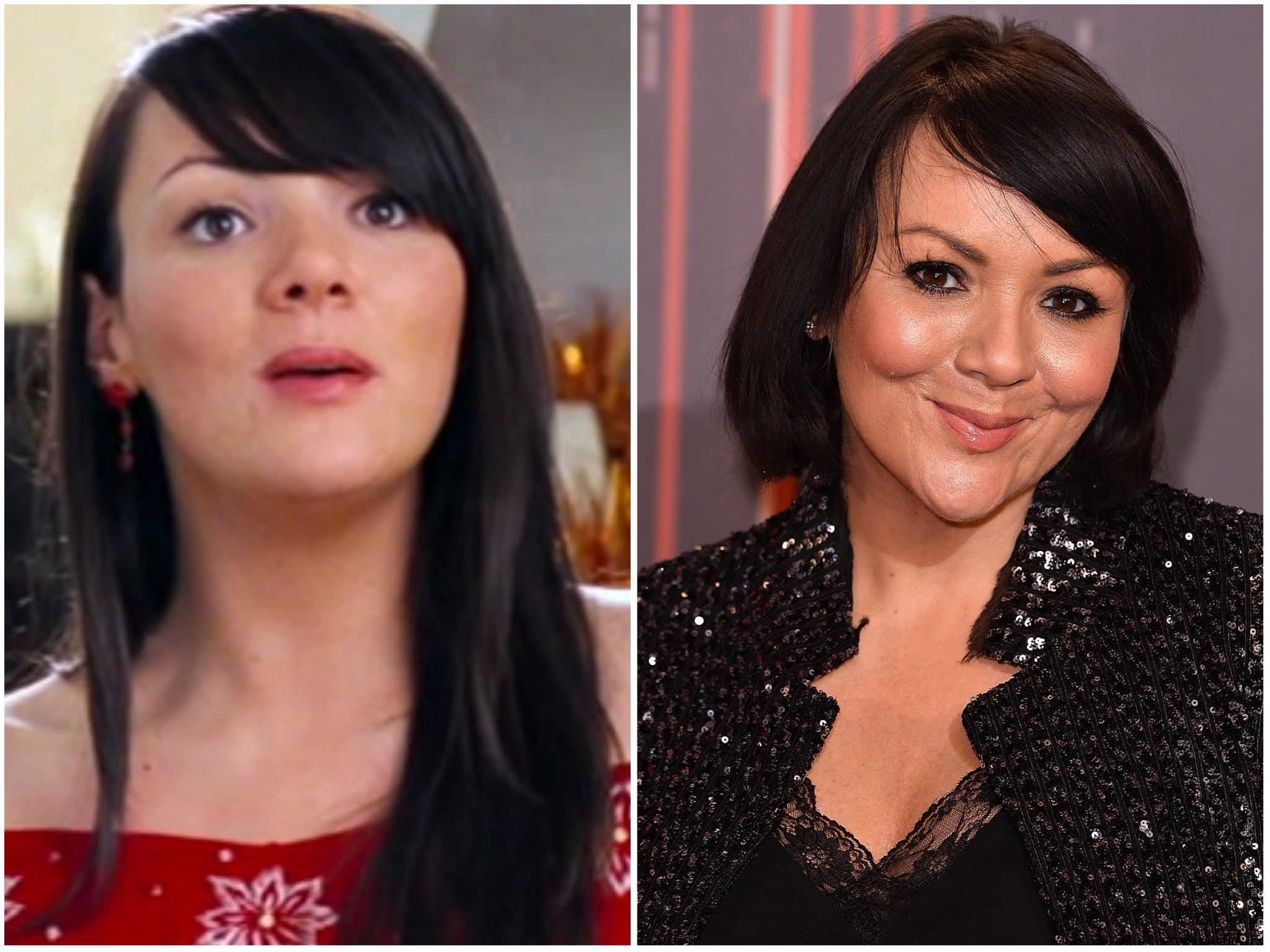 Martine McCutcheon in ‘Love Actually’ and in 2017