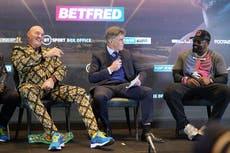 Tyson Fury promises ‘a Christmas cracker’ when he fights friend Derek Chisora