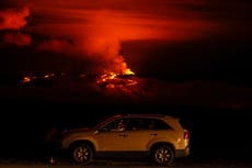 Molten lava on Hawaii's Big Island could block main highway