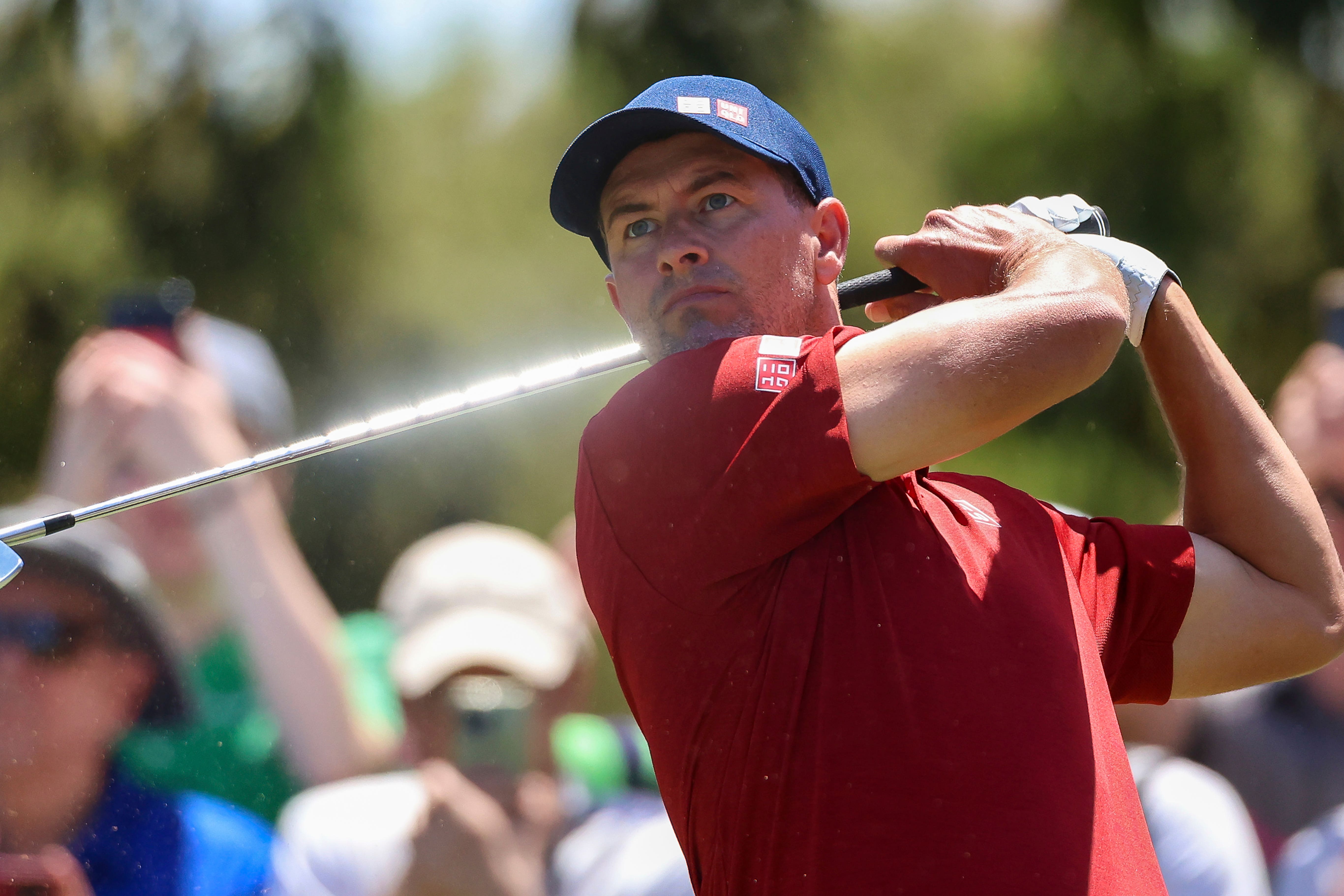 Australia’s Adam Scott holds a share of the halfway lead in the ISPS Handa Australian Open (Asanka Brendon Ratnayake/AP)