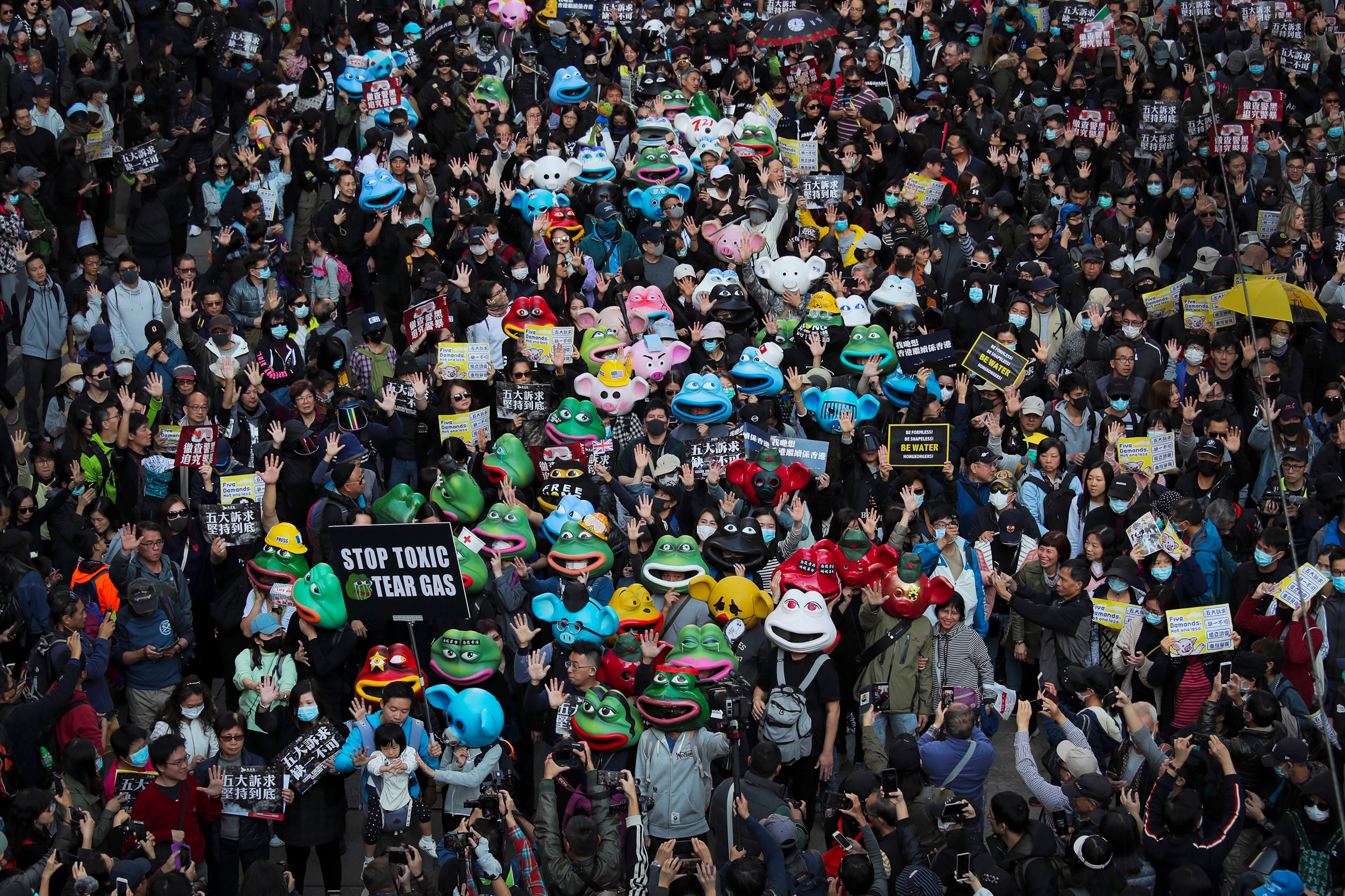 Millions of Hong Kong residents demonstrated against a bill which would have given the city-state’s judicial system power to extradite suspected criminals to mainland China in 2019