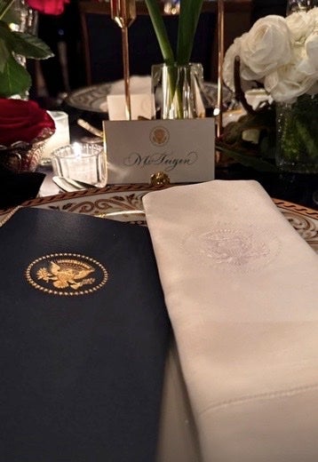 Chrissy Teigen posts from state dinner