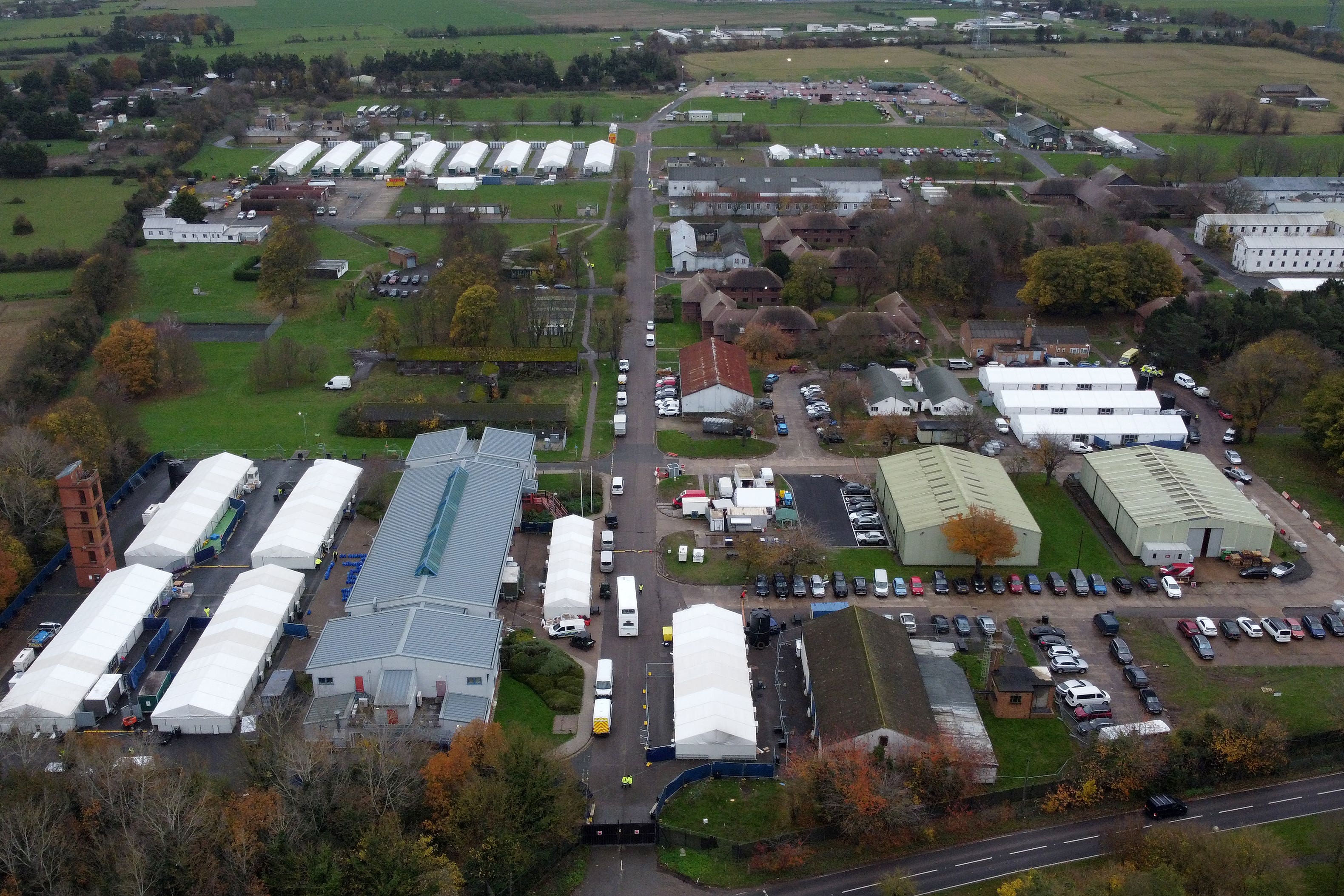 A man held at Manston died in hospital on November 19 (PA)