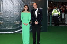 Royal news – live: William and Kate arrive at Earthshot Prize green carpet amid three-day trip to US