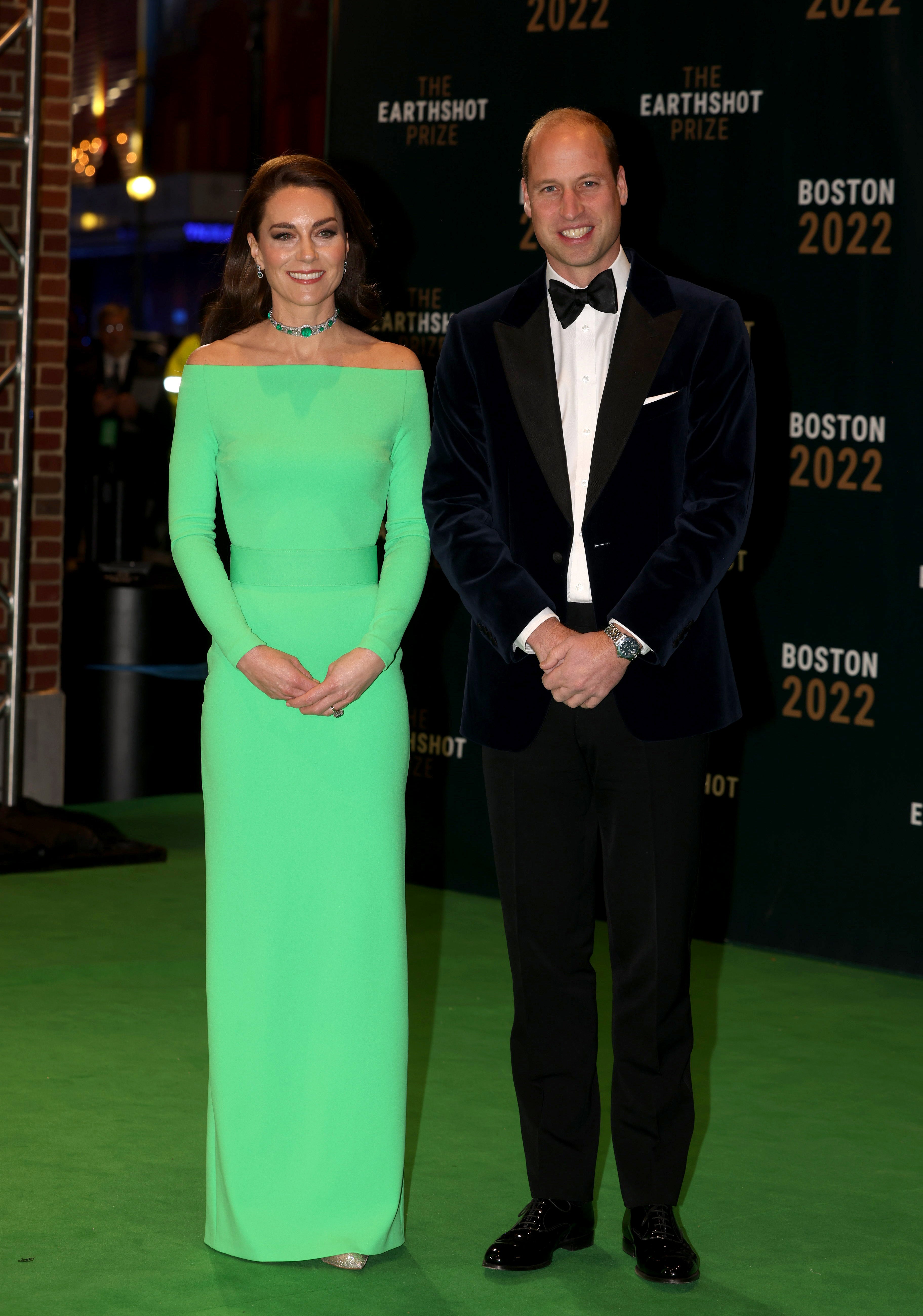 Prince William and Kate arrive at the 2022 Earthshot Prize ceremony