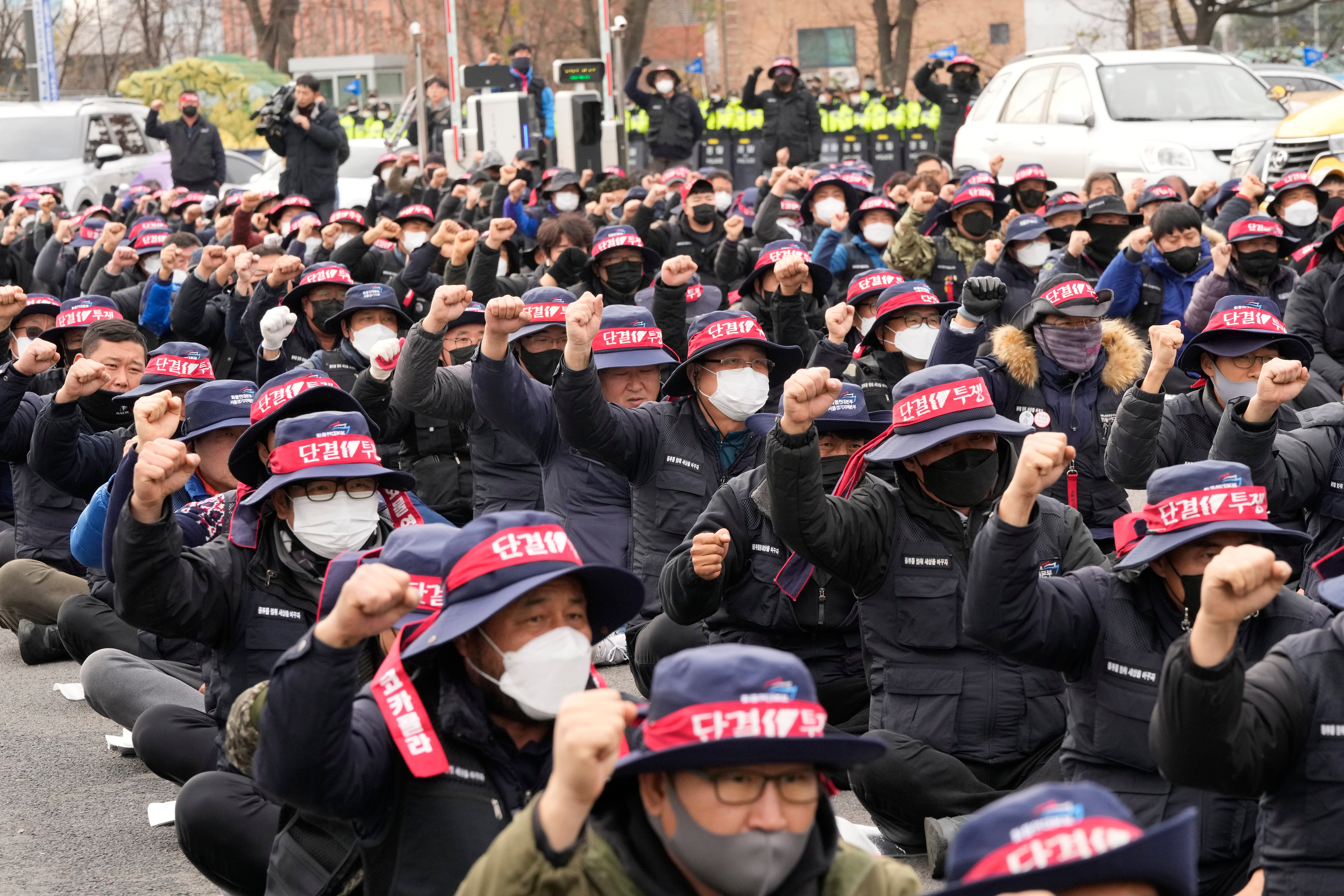 South Korea Truckers Strike
