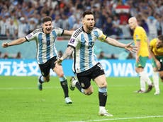 Argentina vs Australia player ratings as Lionel Messi scores first World Cup knockout goal in 1,000th match