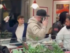 Nick Fuentes appears to get into food fight at fast food restaurant