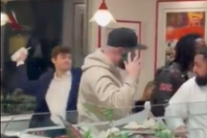 Nick Fuentes appears to get into food fight at fast food restaurant