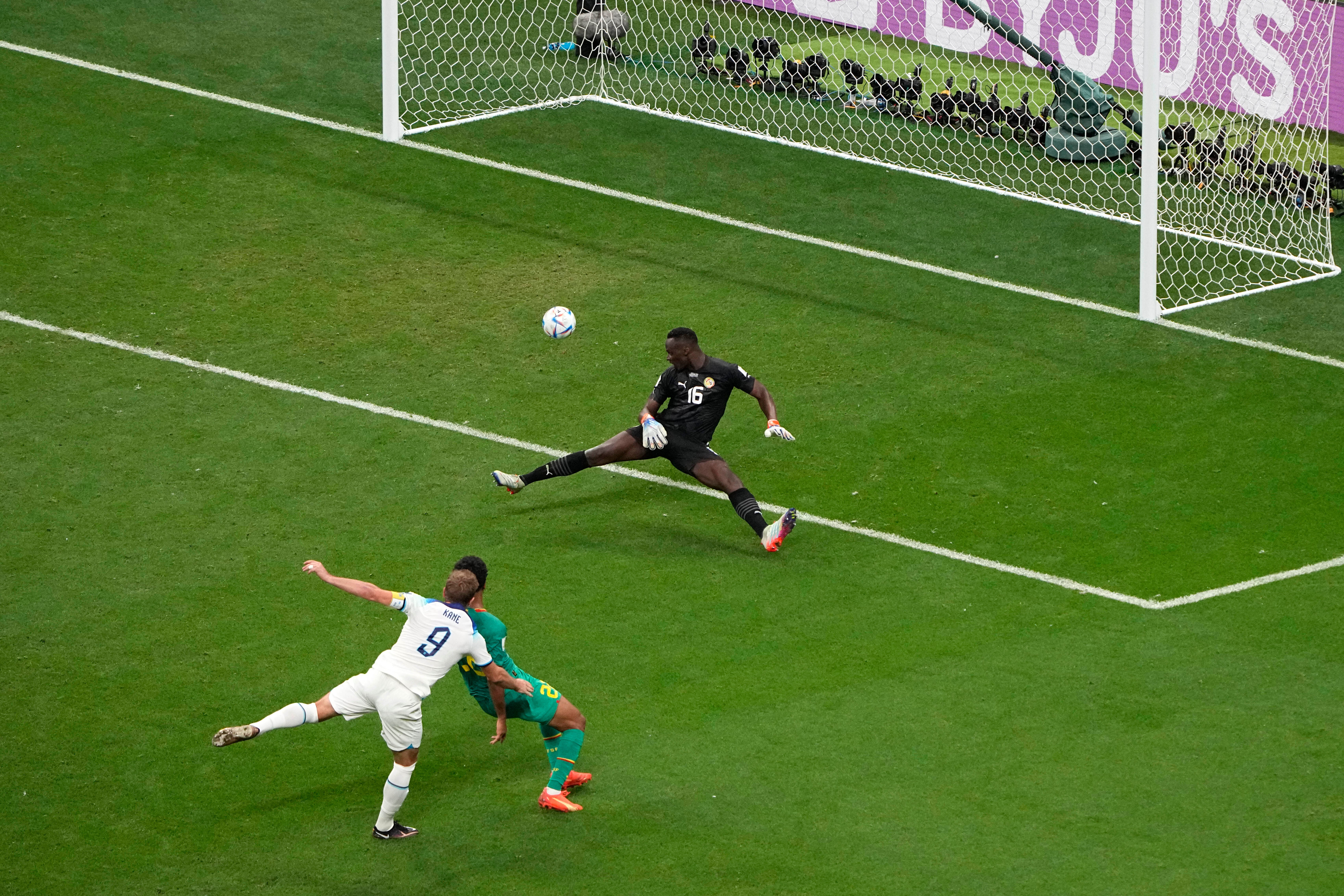 The England captain netted his first of the tournament seconds before the half-time whistle blew