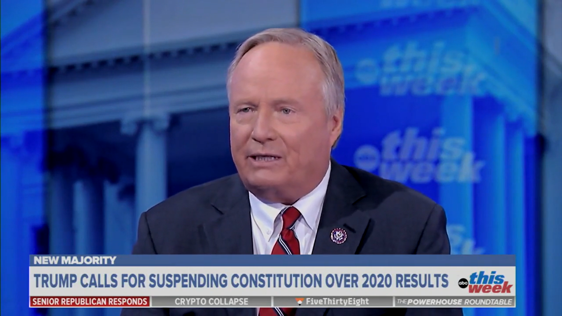 GOP lawmaker sparks anchor’s incredulity by refusing to denounce Trump’s call to ‘terminate’ Constitution